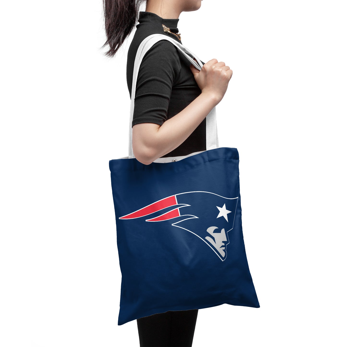 NFL New England Patriots Fan Gear Polyester Canvas Tote Bag – Durable and Stylish