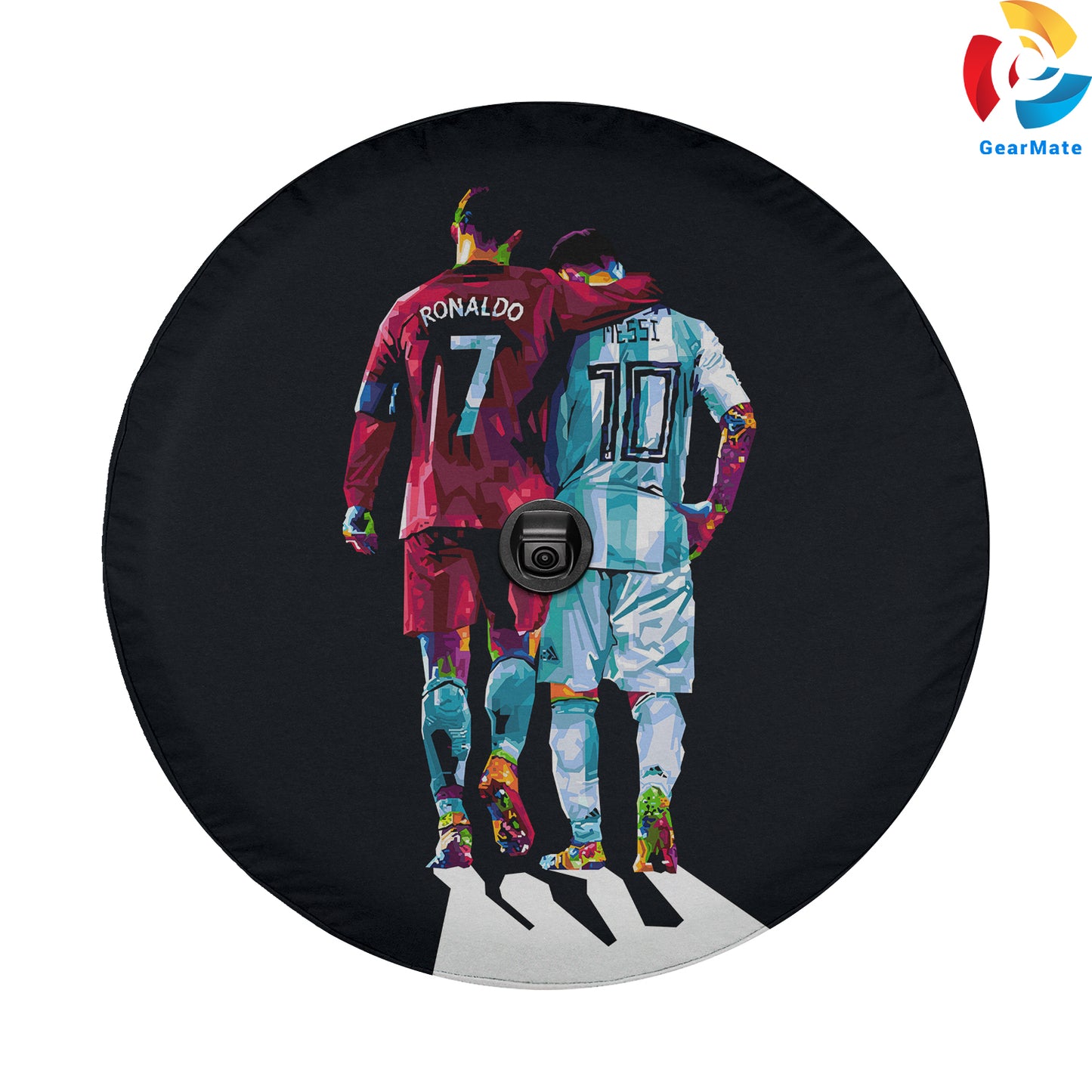 Cristiano Ronaldo Leo Messi Spare Tire Cover – Premium Waterproof UV Resistant Protector