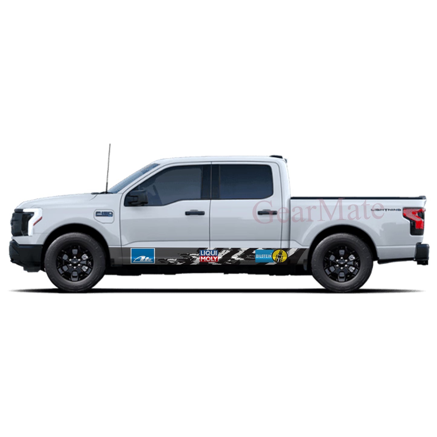 Racing Speed Liqui Moly Rocker Panel Graphic Decal Kit (Left & Right Sides) - High Quality Vinyl for Trucks & SUVs