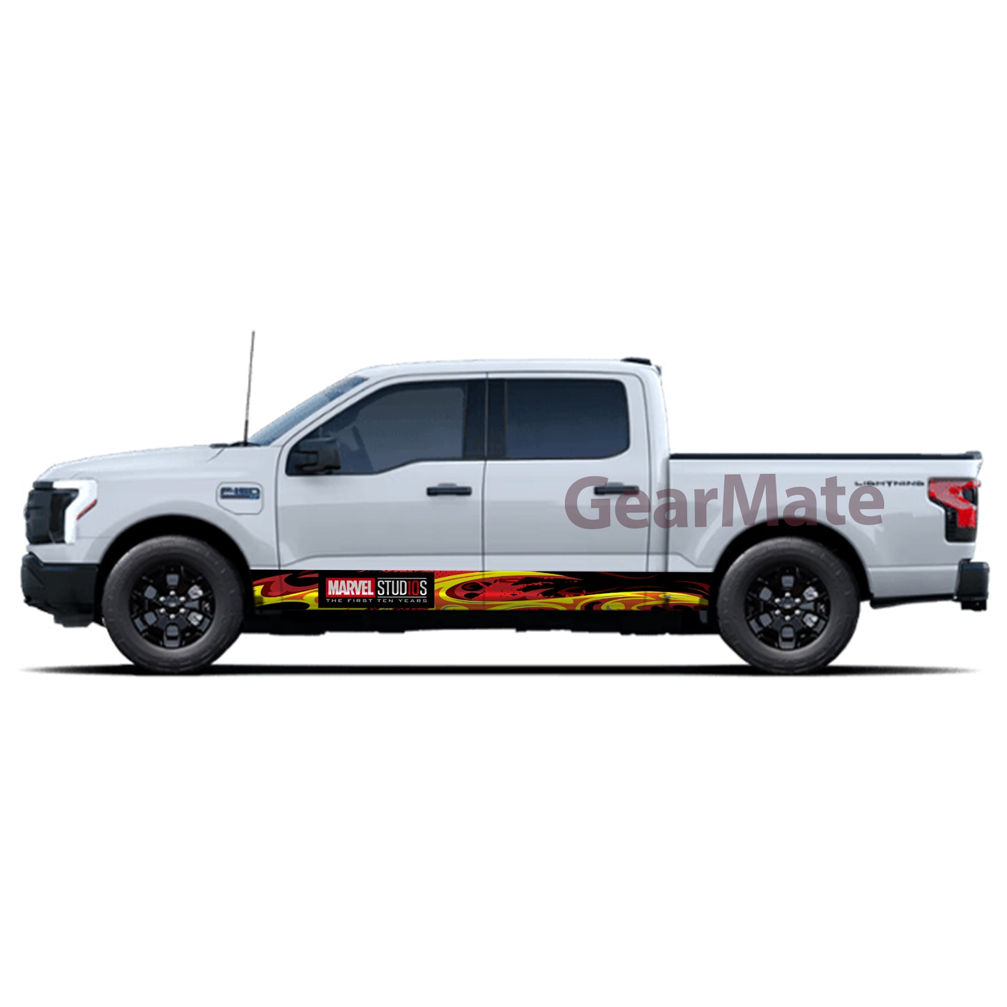 Racing Fire Marvel First 10 Years What If Rocker Panel Graphic Decal Kit (Left & Right Sides) - High Quality Vinyl for Trucks & SUVs