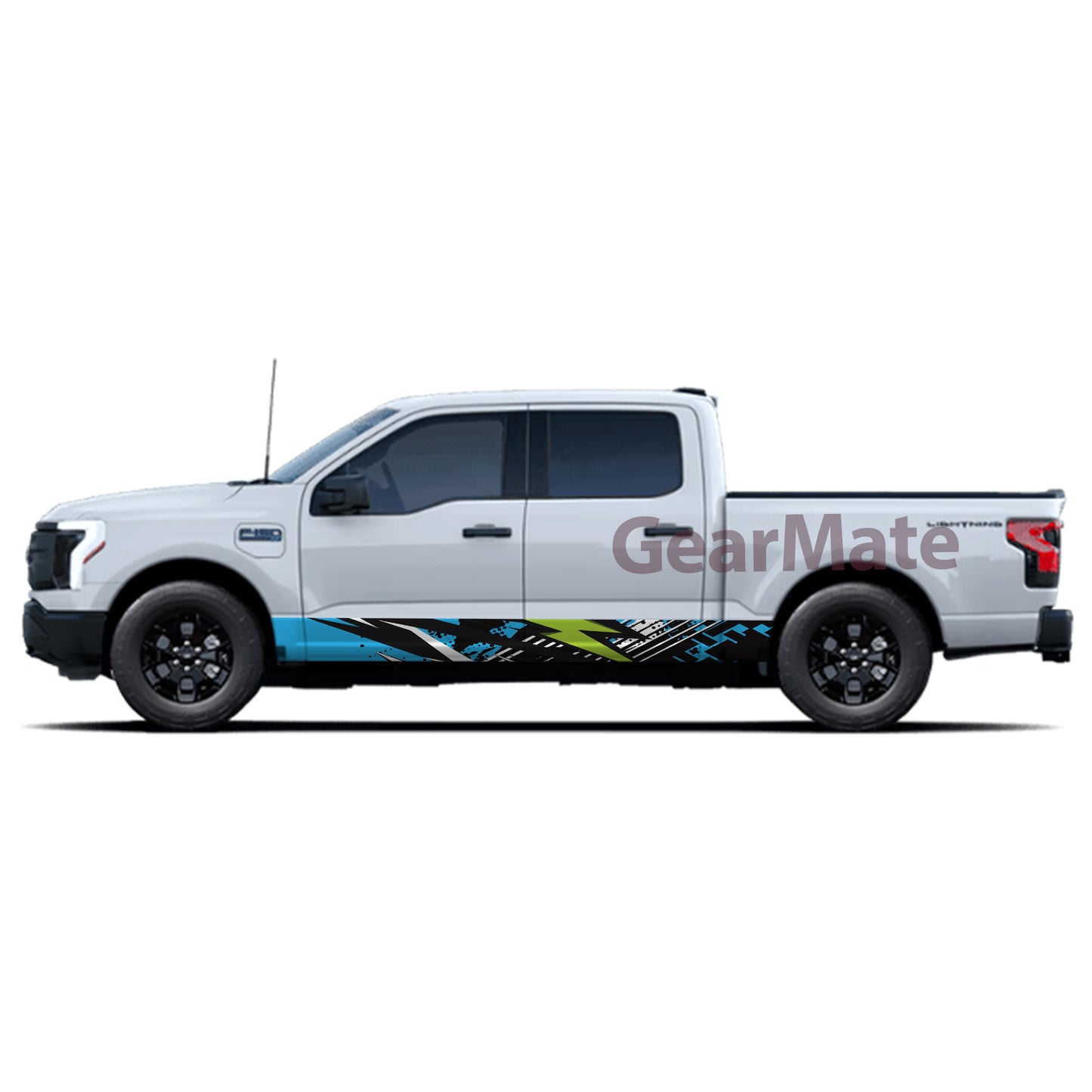 Sport Racing Stripe BG Rocker Panel Graphic Decal Kit (Left & Right Sides) - High Quality Vinyl for Trucks & SUVs
