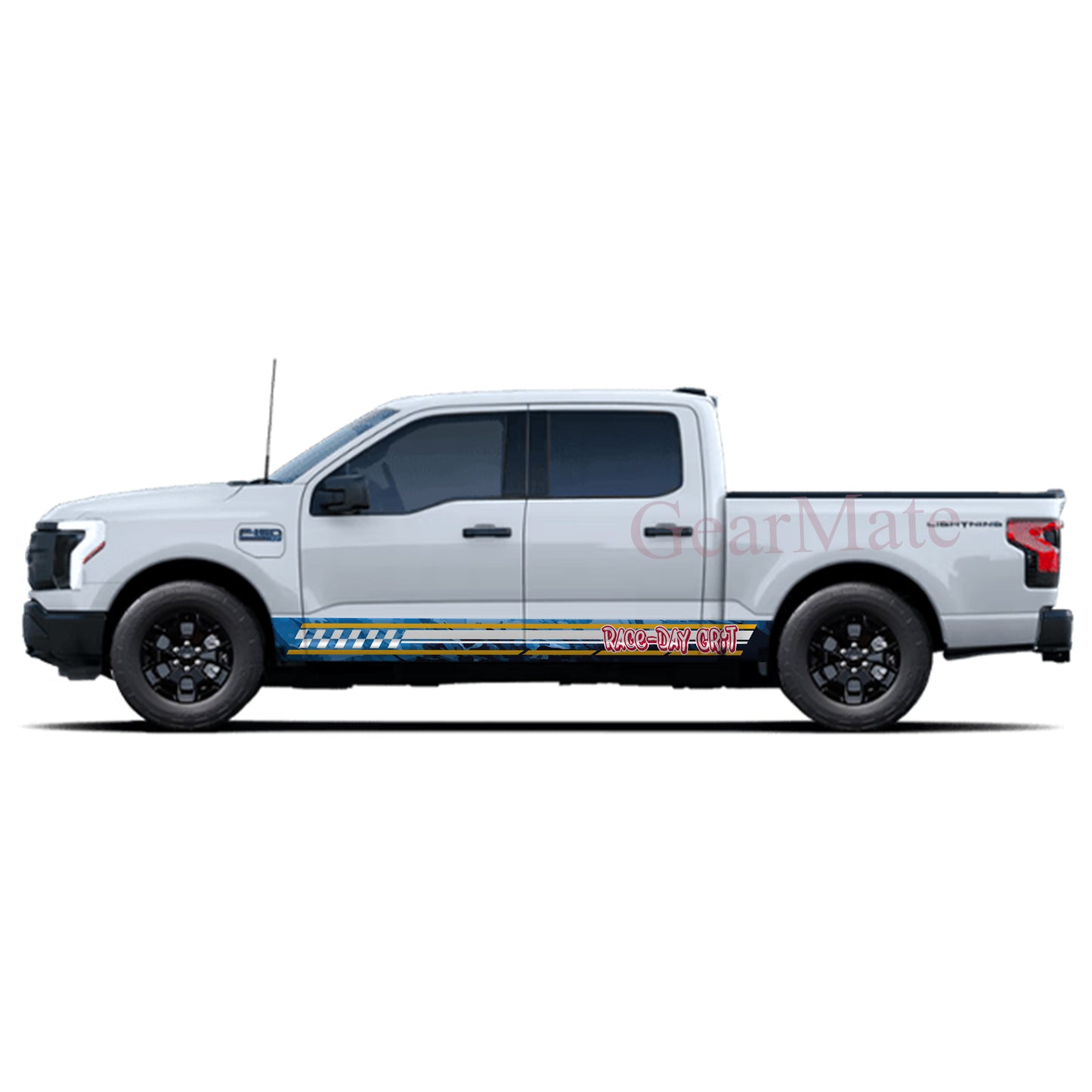 Race-Day Grit Rocker Panel Graphic Decal Kit (Left & Right Sides) - High Quality Vinyl for Trucks & SUVs