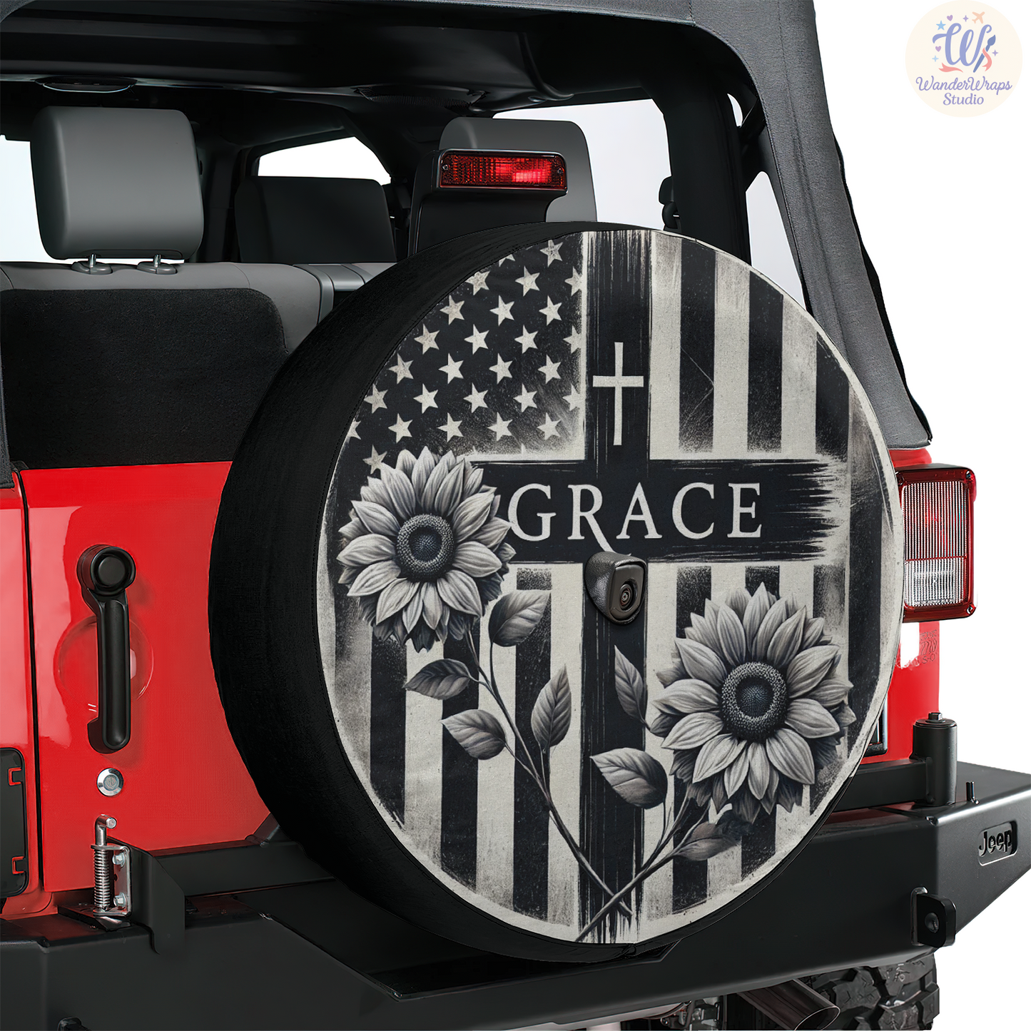 Lord Grace Spare Tire Cover – Waterproof UV Resistant Protector with Camera Hole