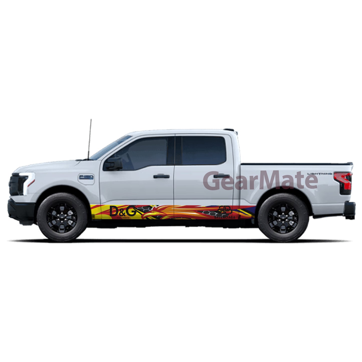 D&G Rocker Panel Graphic Decal Kit (Left & Right Sides) - High Quality Vinyl for Trucks & SUVs