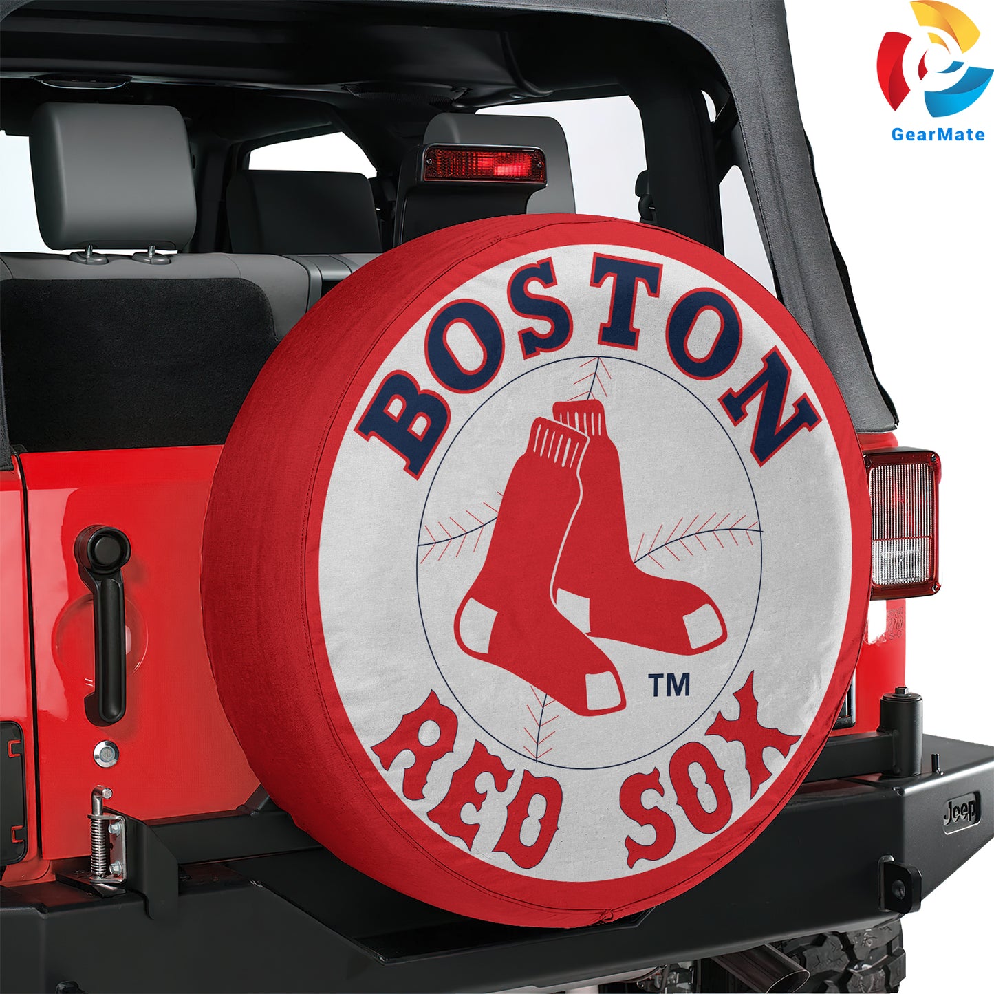 Boston Red Sox Ball Park Vibes Spare Tire Cover – Premium Waterproof UV-Resistant Protector
