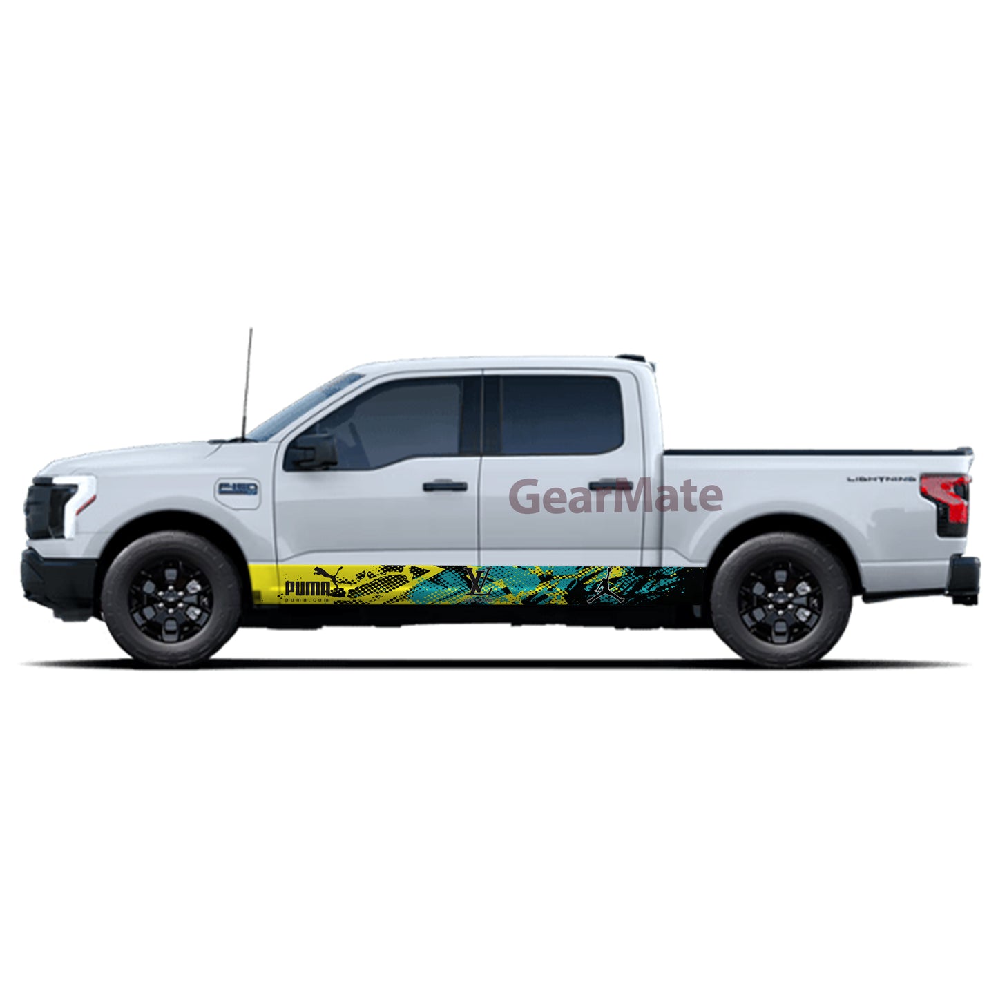 Sport YG Louis Vuitton Fashion Rocker Panel Graphic Decal Kit (Left & Right Sides) - High Quality Vinyl for Trucks & SUVs