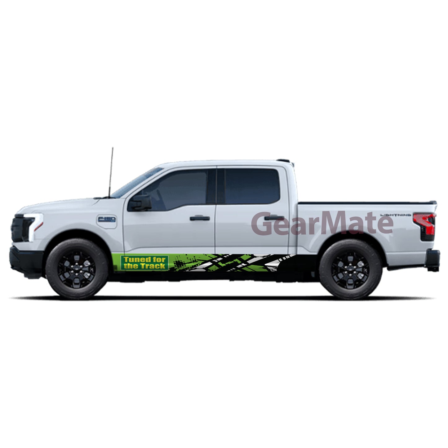 Tuned for the Track Rocker Panel Graphic Decal Kit (Left & Right Sides) - High Quality Vinyl for Trucks & SUVs