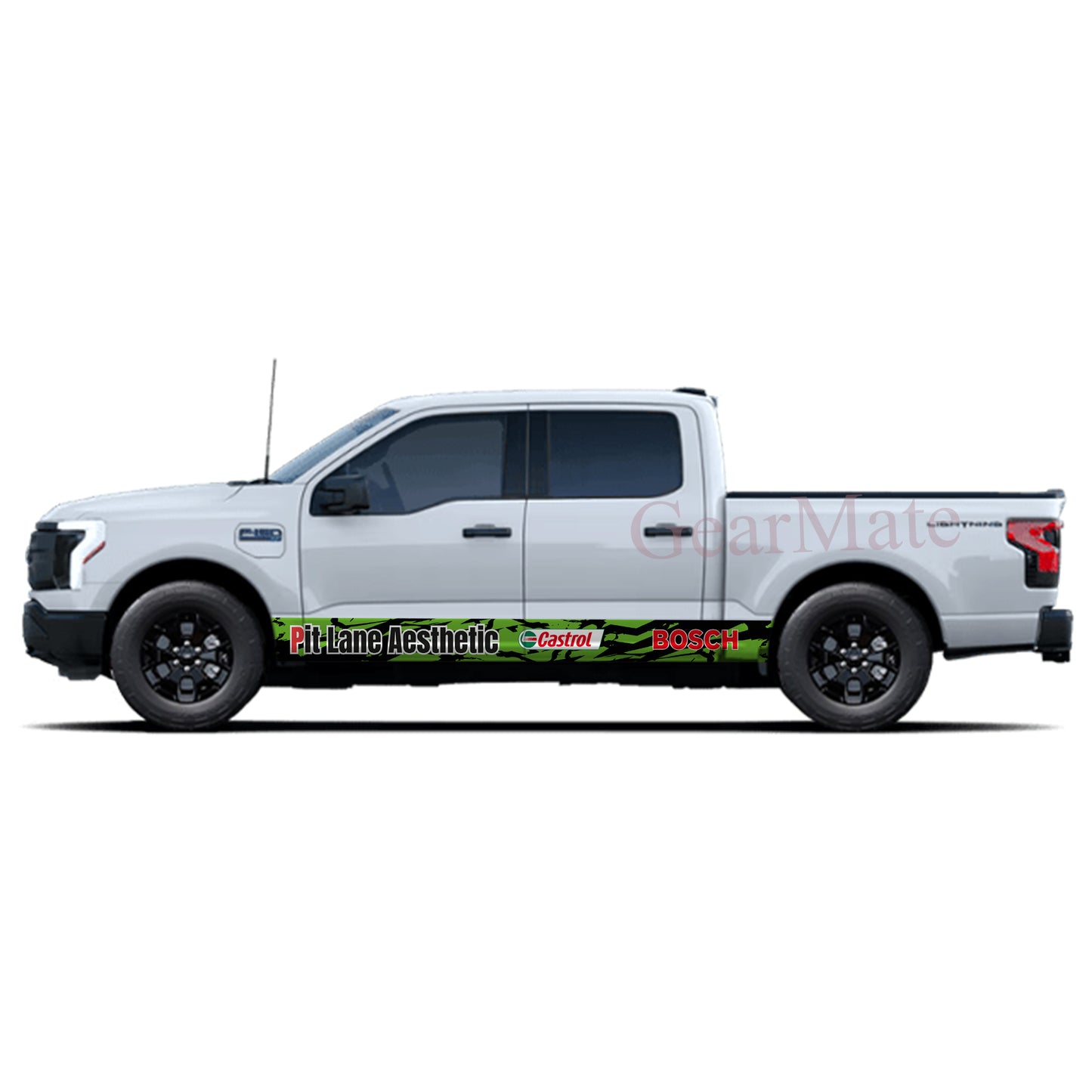 Pit Lane Aesthetic Castrol Rocker Panel Graphic Decal Kit (Left & Right Sides) - High Quality Vinyl for Trucks & SUVs