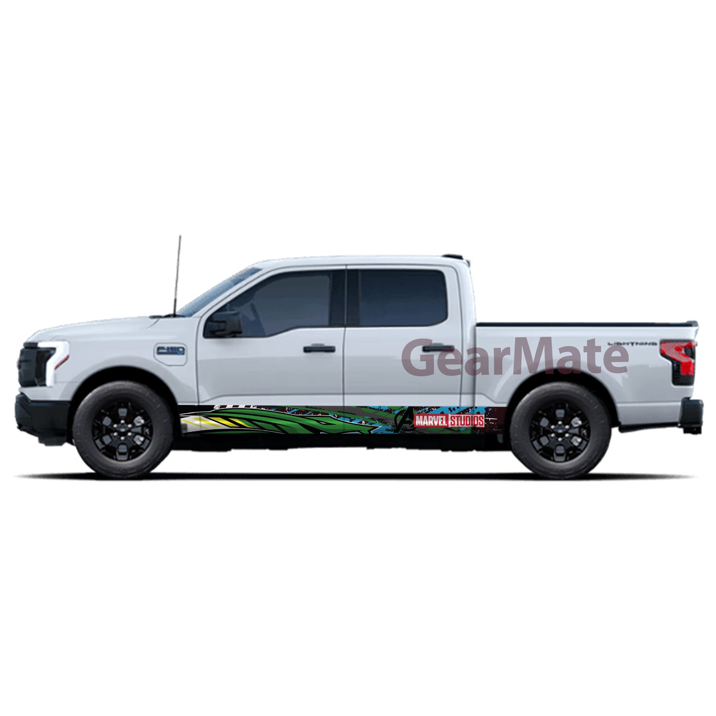 Racing Snake Marvel Avengers Rocker Panel Graphic Decal Kit (Left & Right Sides) - High Quality Vinyl for Trucks & SUVs