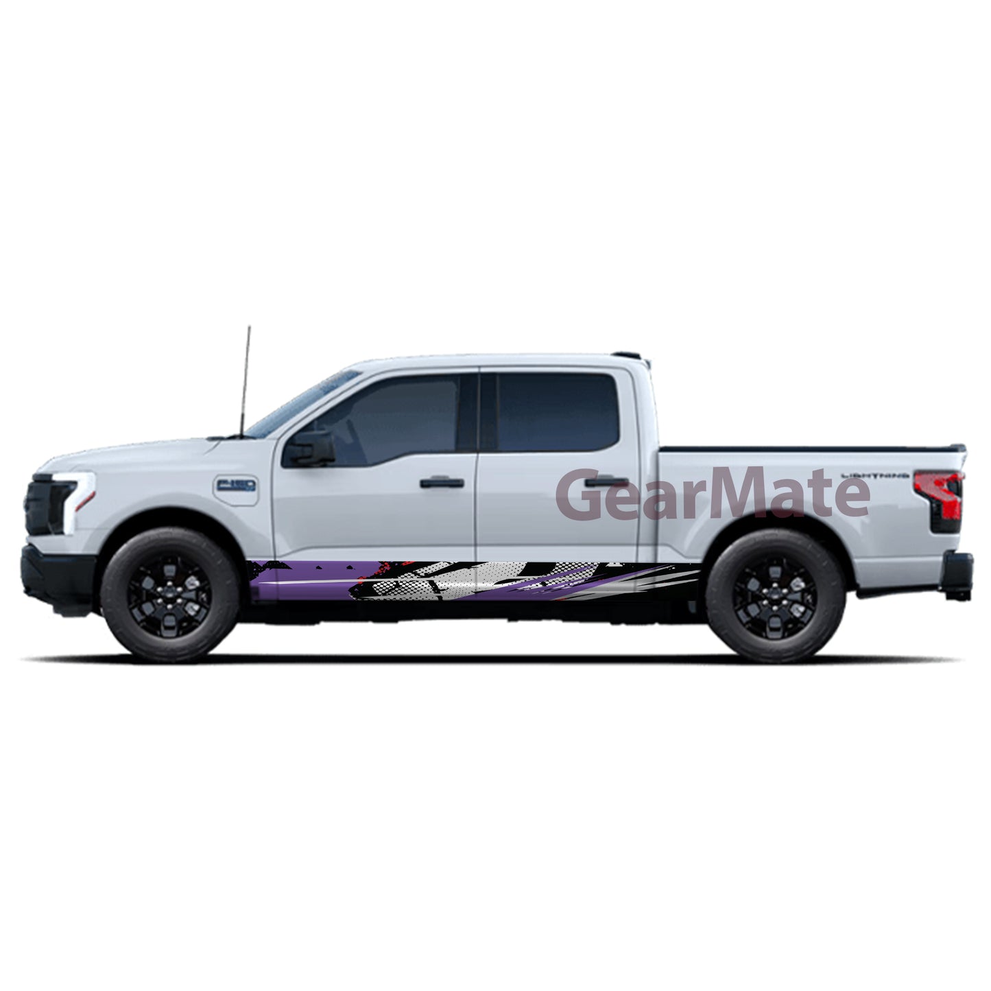 Racing Grunge PR Panel Graphic Decal Kit (Left & Right Sides) - High Quality Vinyl for Trucks & SUVs