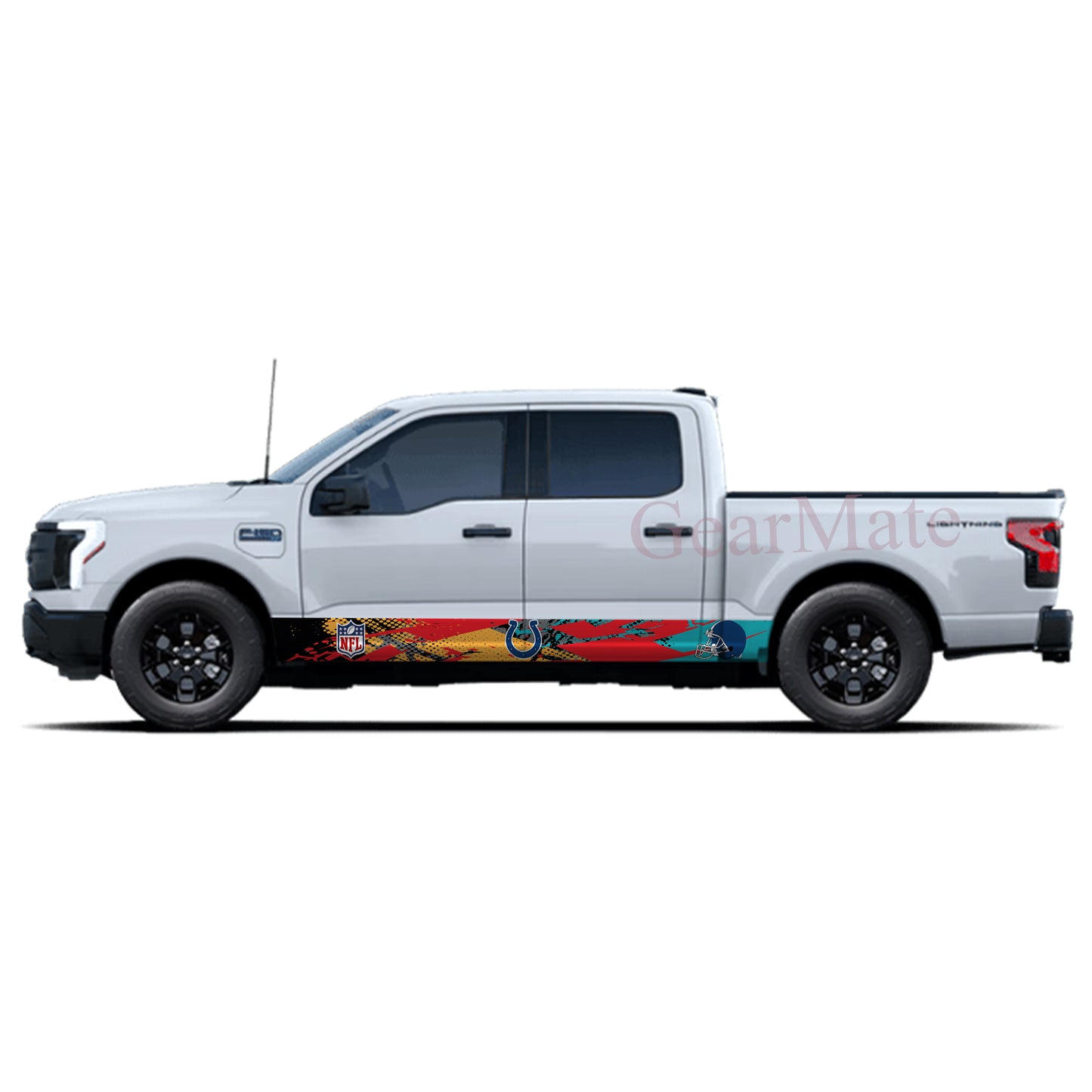 NFL Indianapolis Colts Rocker Panel Graphic Decal Kit (Left & Right Sides) - High Quality Vinyl for Trucks & SUVs