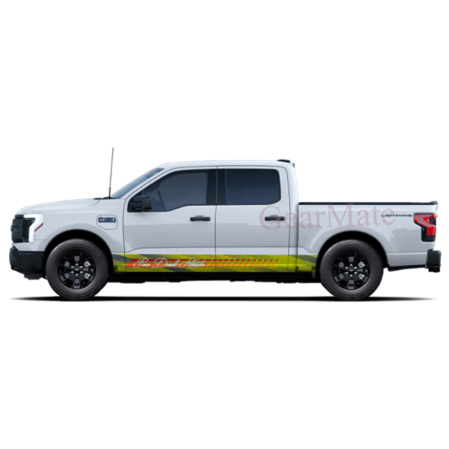 Pure Diesel Attitude Rocker Panel Graphic Decal Kit (Left & Right Sides) - High Quality Vinyl for Trucks & SUVs