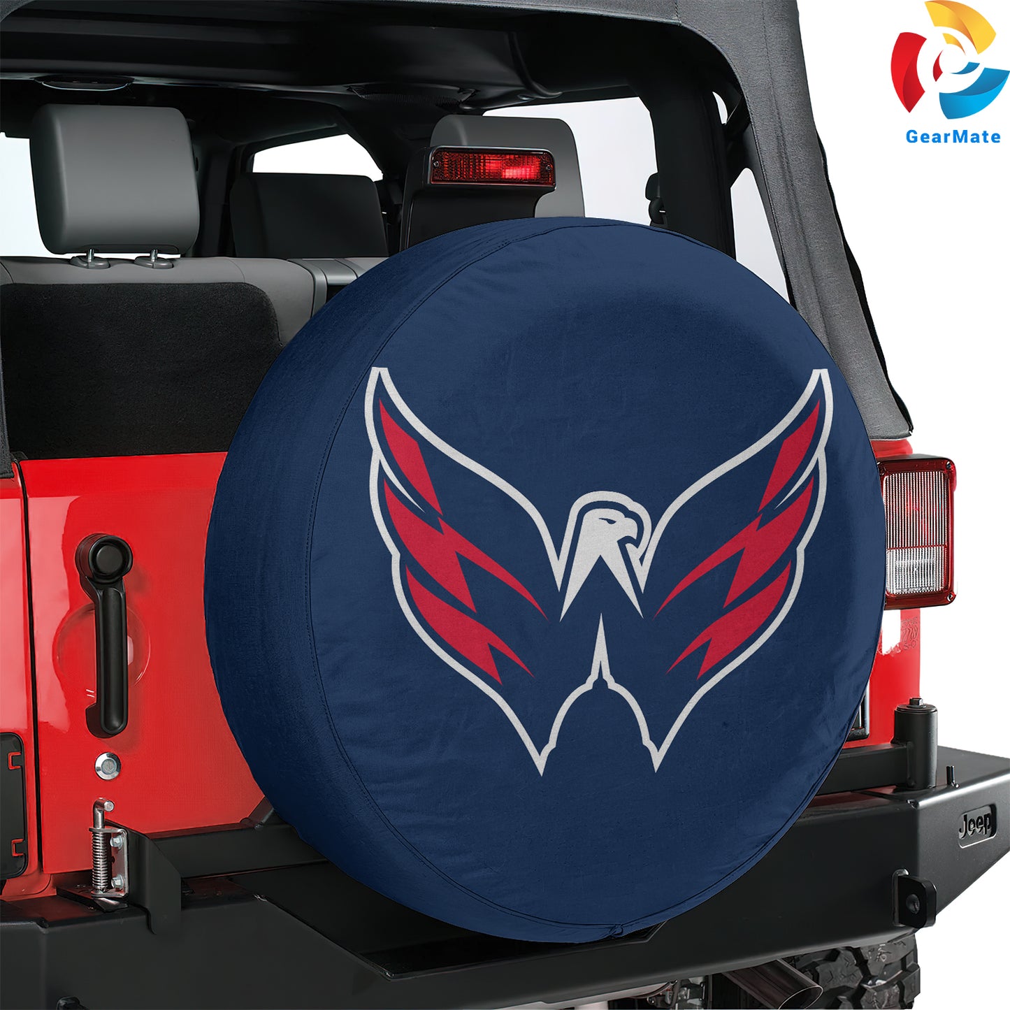 Washington Capitals Hockey Season Spare Tire Cover – Premium Waterproof UV-Resistant Protector