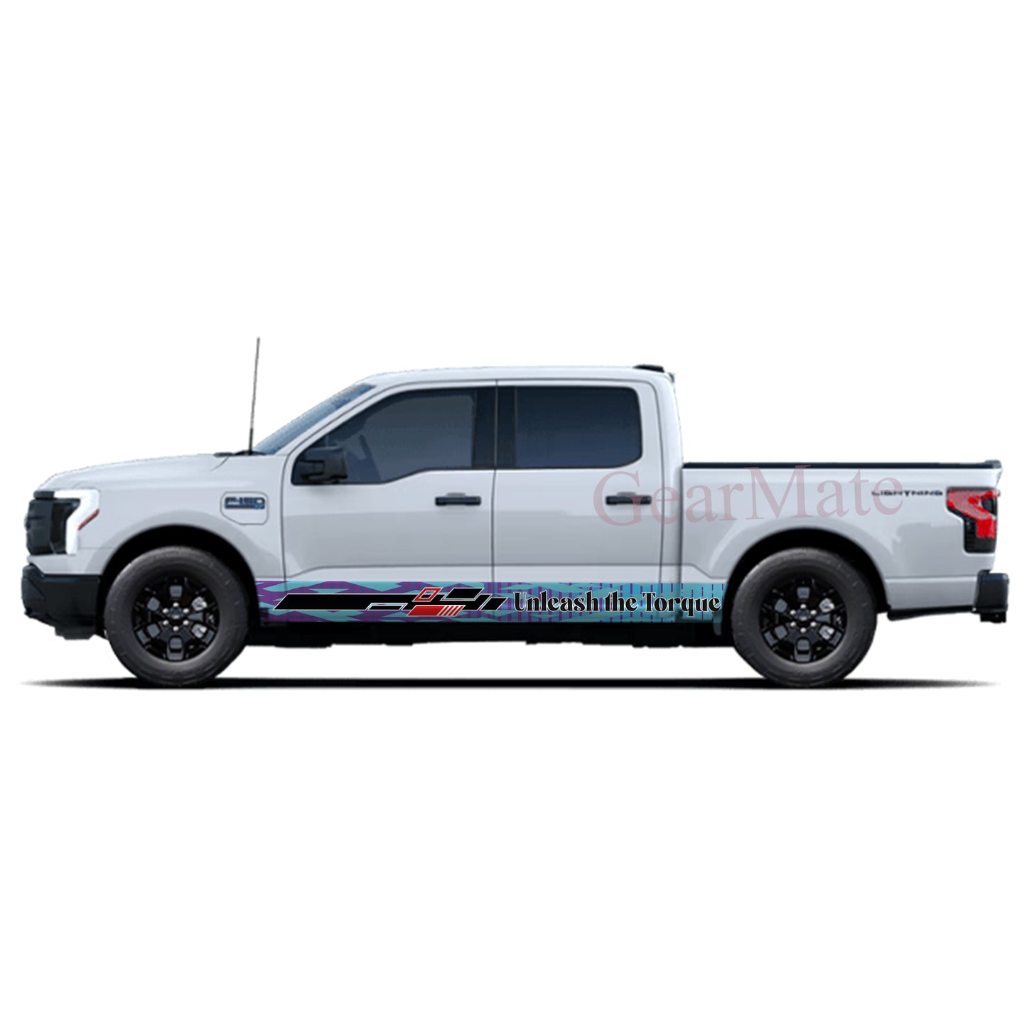 Unleash the Torque Rocker Panel Graphic Decal Kit (Left & Right Sides) - High Quality Vinyl for Trucks & SUVs