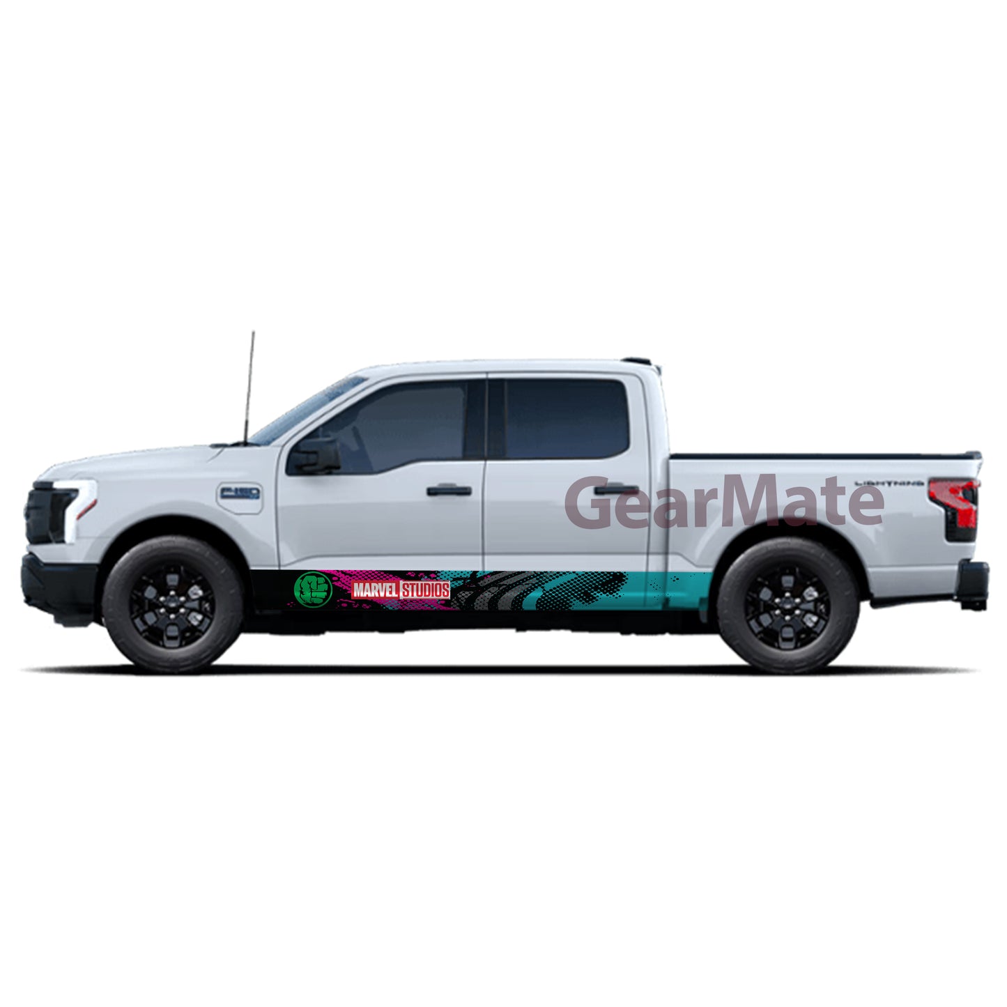 Racing Marvel Hulk What If Rocker Panel Graphic Decal Kit (Left & Right Sides) - High Quality Vinyl for Trucks & SUVs