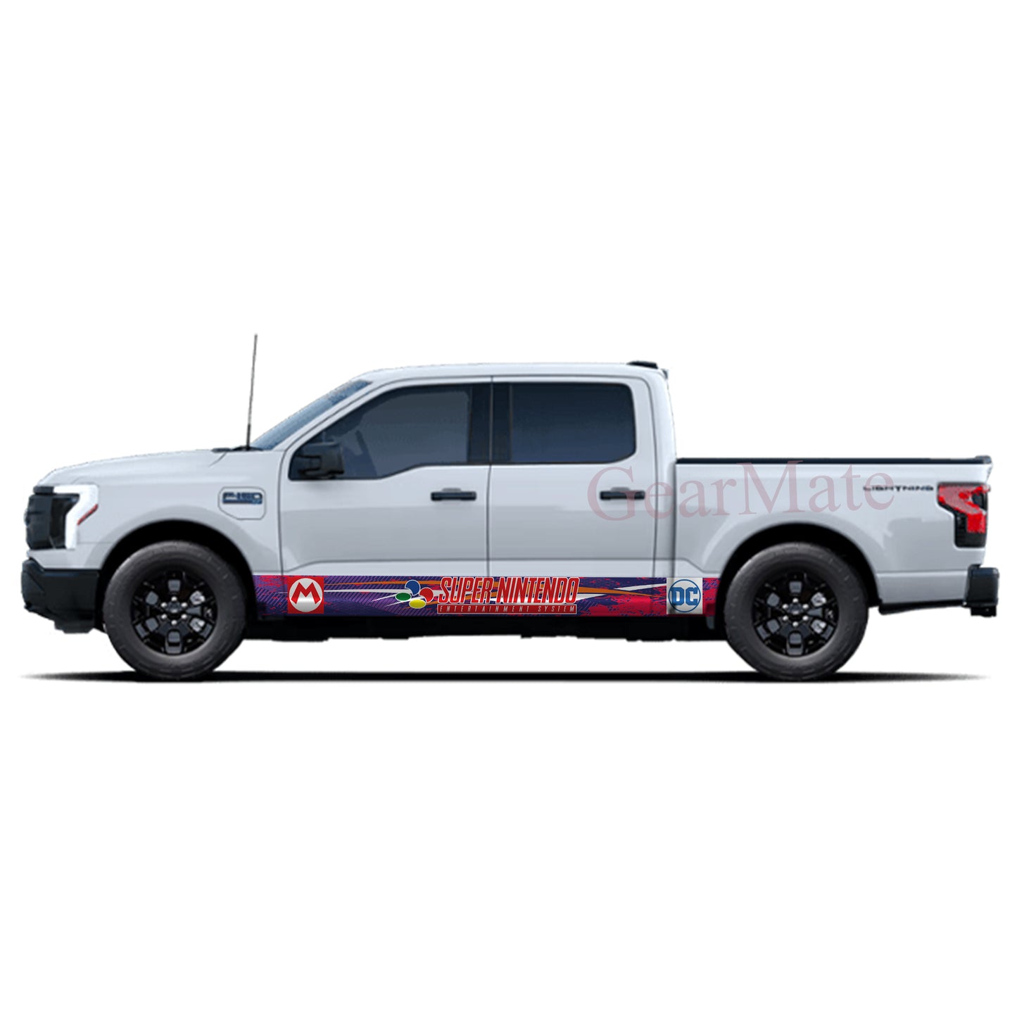 Super Nintendo Games Rocker Panel Graphic Decal Kit (Left & Right Sides) - High Quality Vinyl for Trucks & SUVs