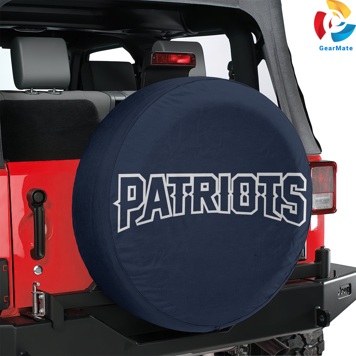 New England Patriots Nation Spare Tire Cover – Premium Waterproof UV-Resistant Protector