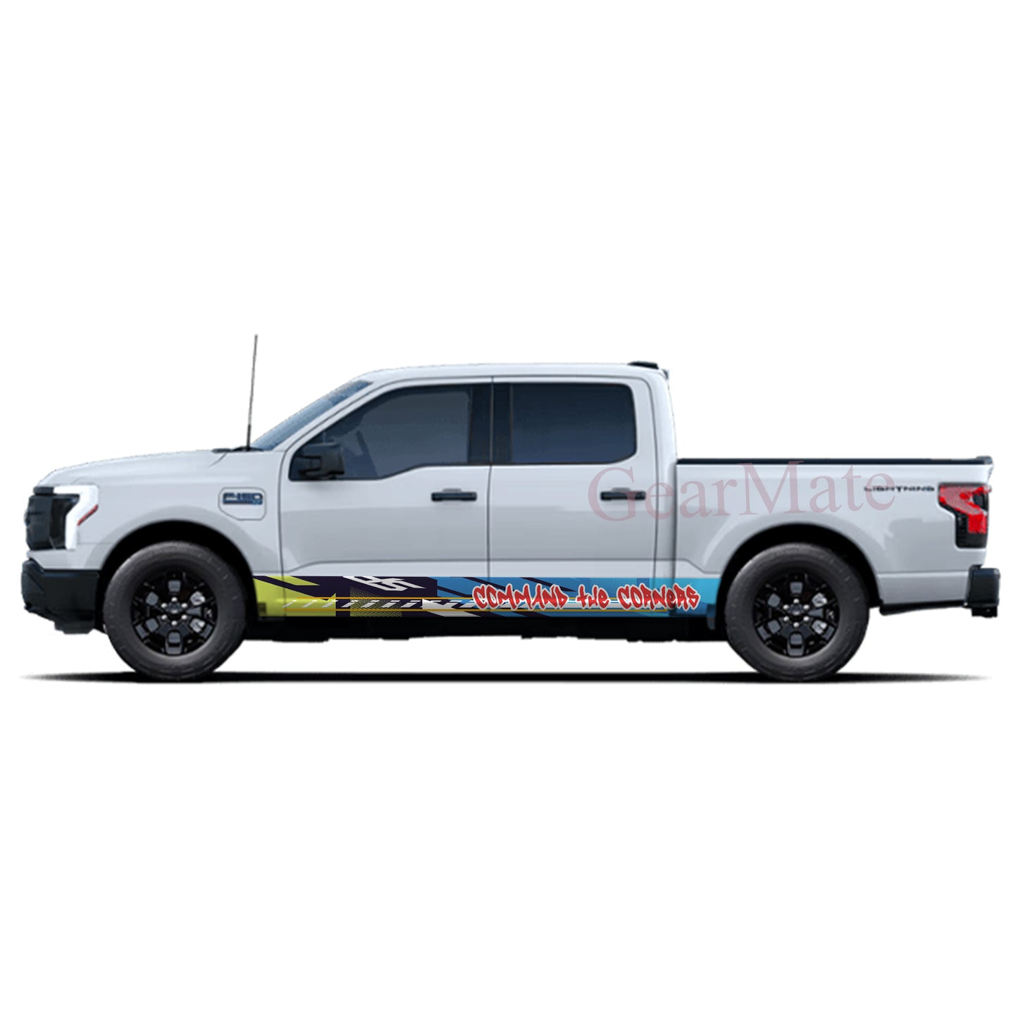 Command the Corners Rocker Panel Graphic Decal Kit (Left & Right Sides) - High Quality Vinyl for Trucks & SUVs