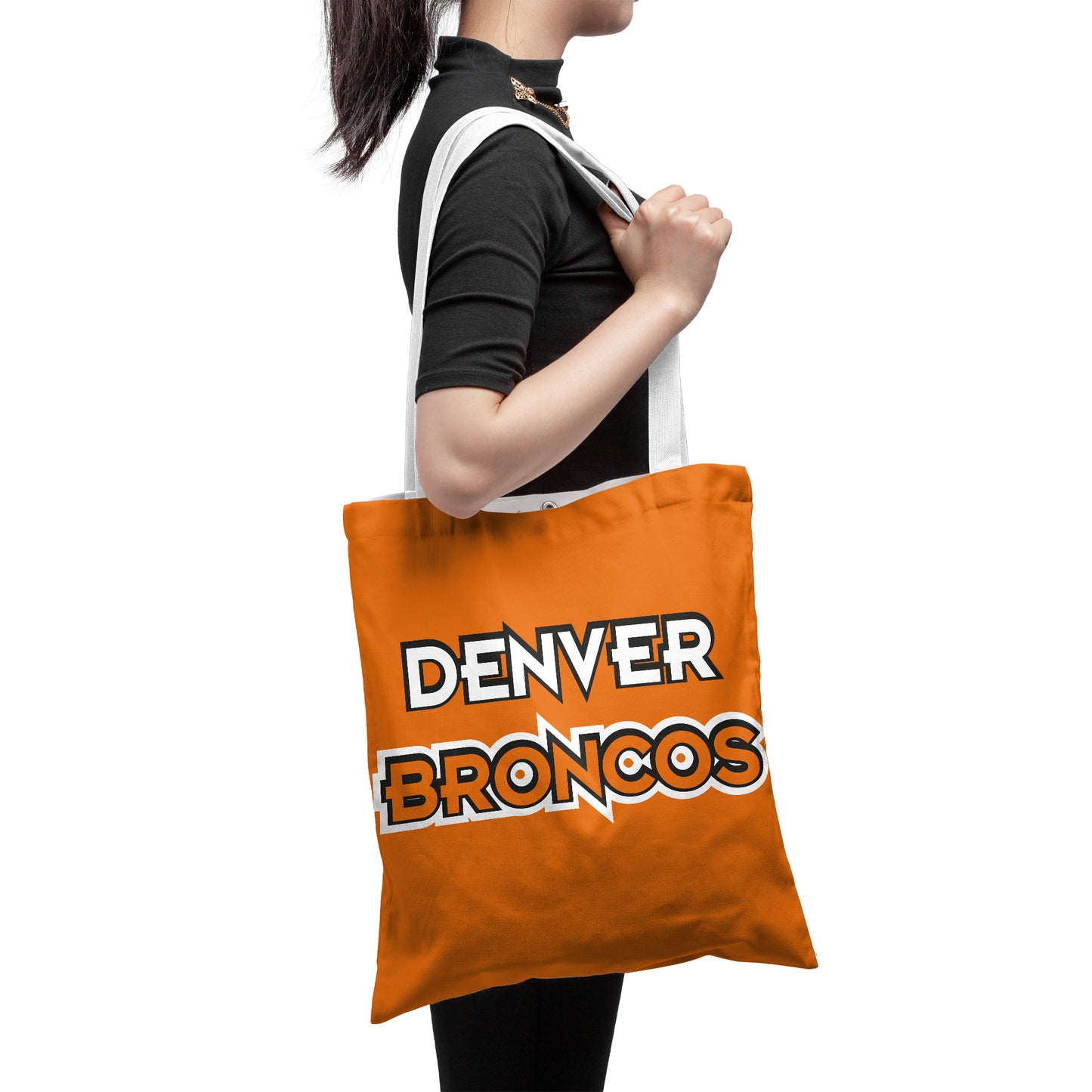 NFL Denver Broncos NFL Fans Polyester Canvas Tote Bag – Durable and Stylish