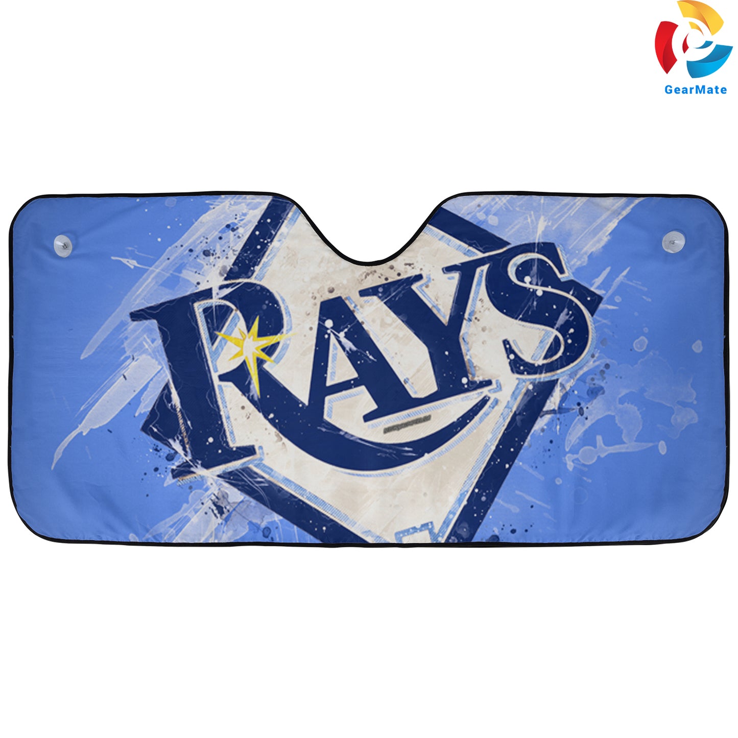 Tampa Bay Rays MLB Baseball Team Car Cover Reflective Car Sunshade – Premium Heat & UV Protection, Universal Fit