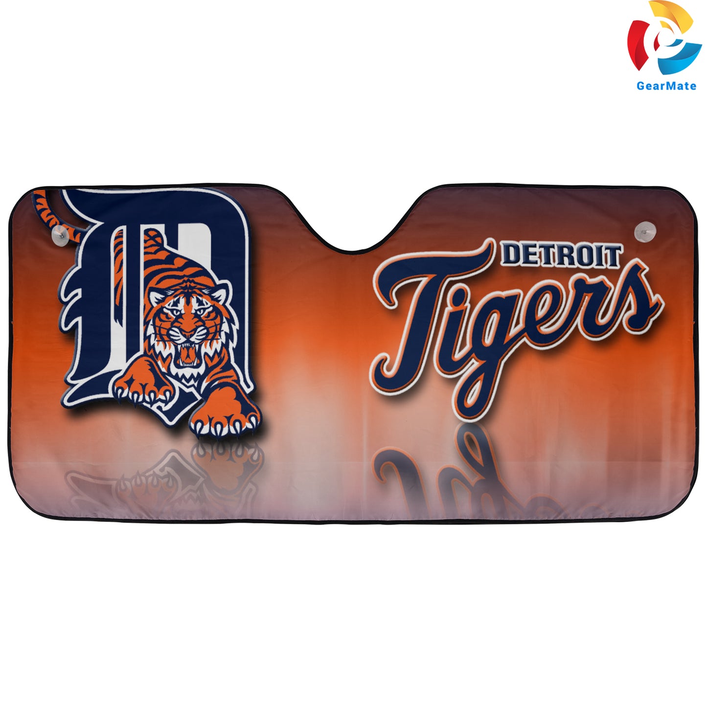 Detroit Tigers MLB Baseball Fans Ready Reflective Car Sunshade – Premium Heat & UV Protection, Universal Fit
