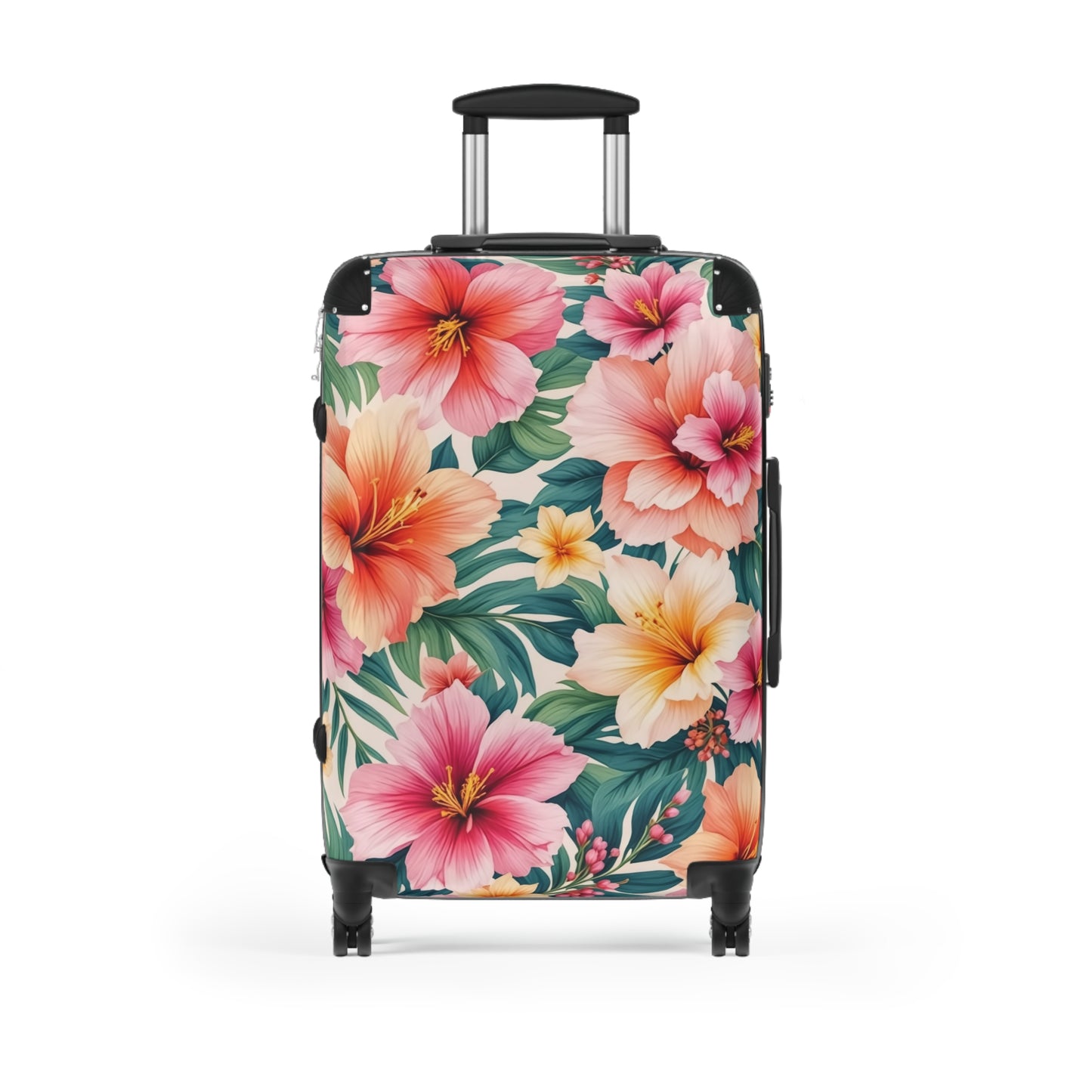 Nature Flowers Floral Hibiscus Art Carry-On Suitcase - Stylish Luggage for Travelers