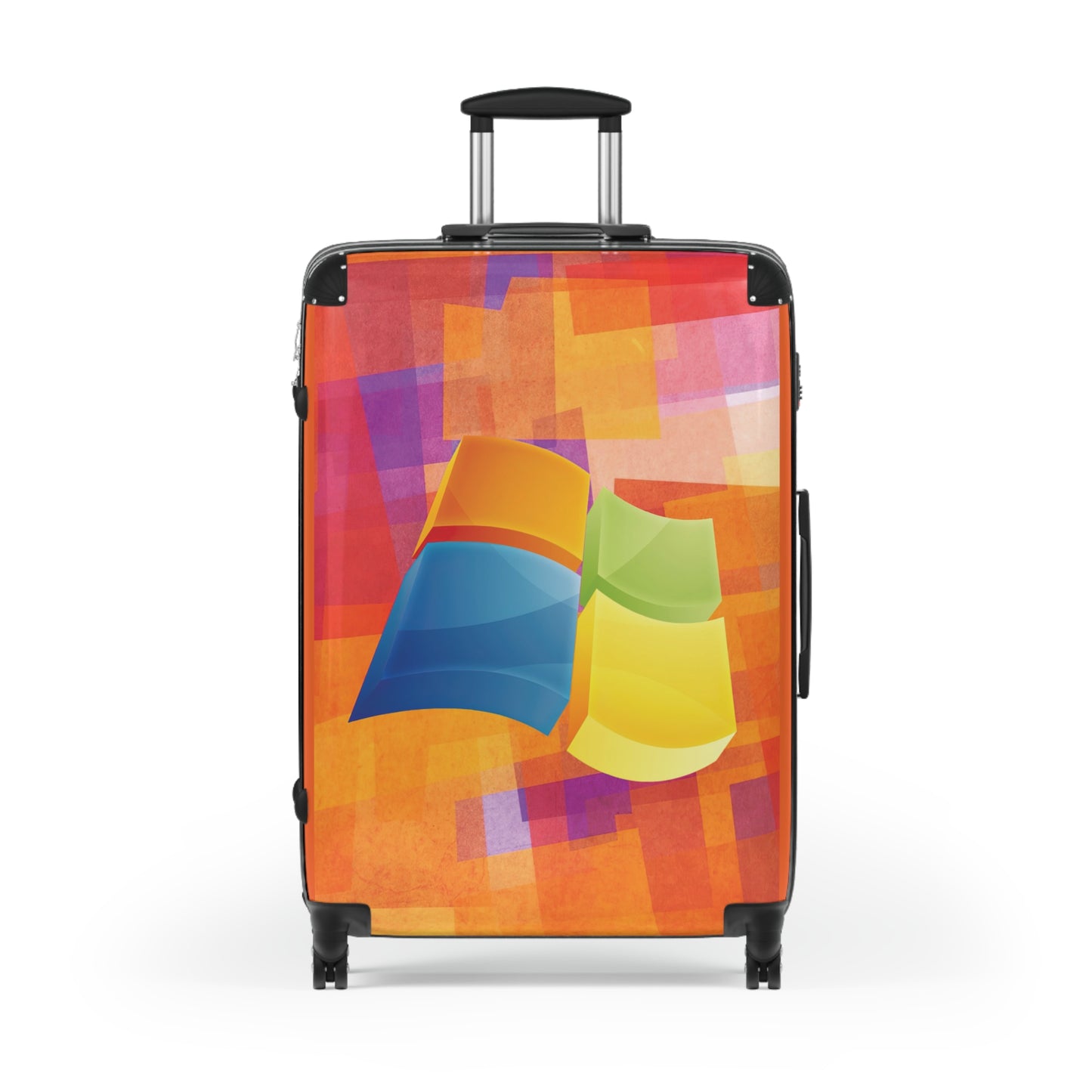 Abstract Windows Logo Carry-On Suitcase - Stylish Luggage for Travelers