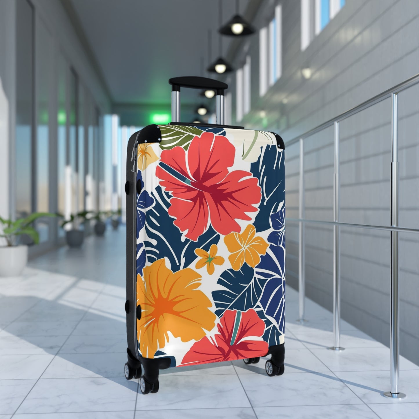 Nature Flowers Floral Animated Art Carry-On Suitcase - Stylish Luggage for Travelers