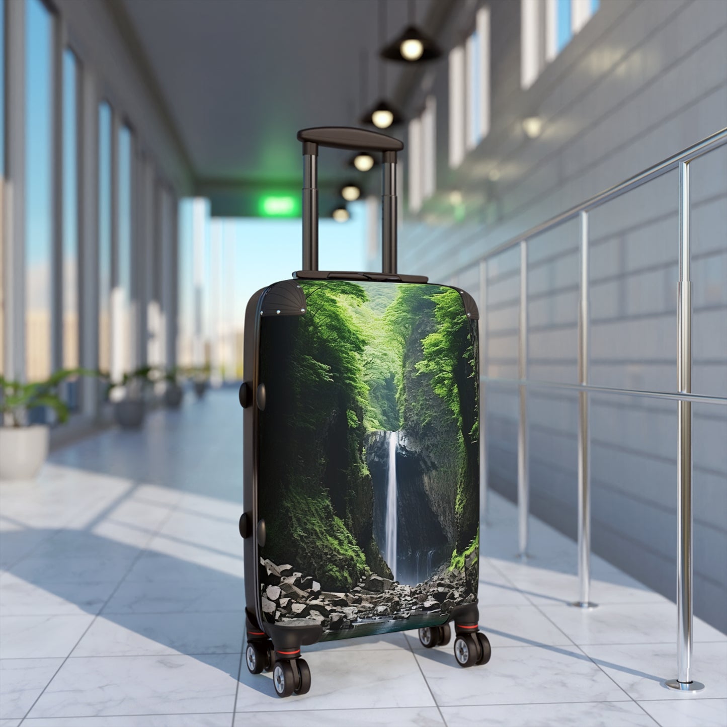 Nature Landscape Behind a Cayon Art Carry-On Suitcase - Stylish Luggage for Travelers