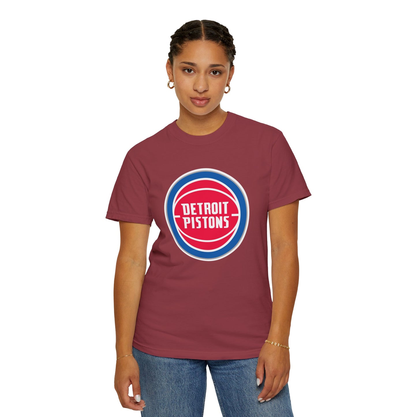 Detroit Pistons Built Different Garment-Dyed T-Shirt – Premium Cotton Tee for Customization