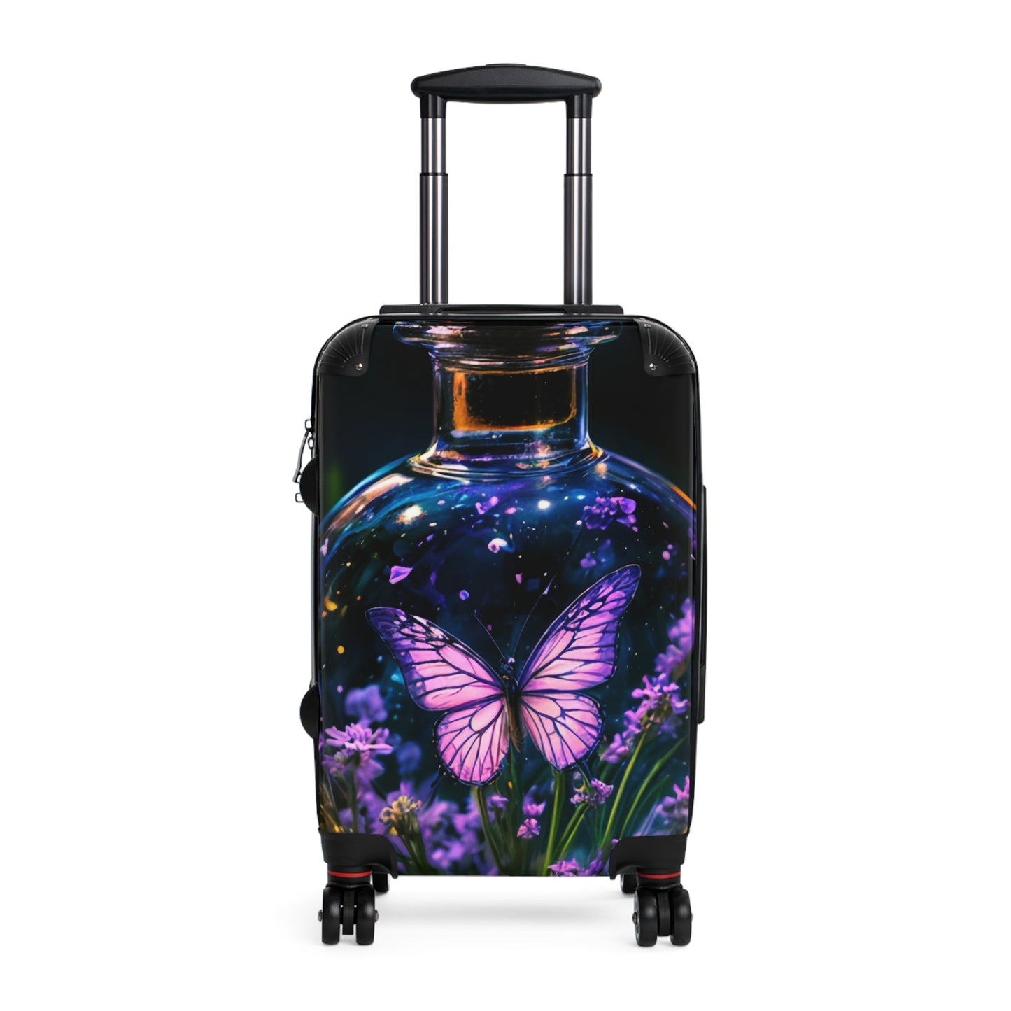 Nature Butterflies Glass Bottle Art Carry-On Suitcase - Stylish Luggage for Travelers