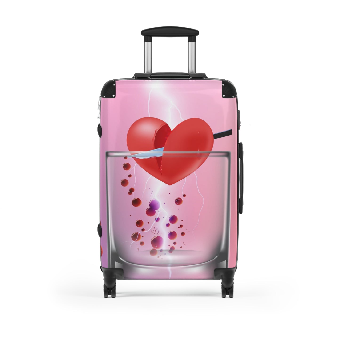 Love Broken Glass Heart Art Carry-On Suitcase - Stylish Luggage for Travelers