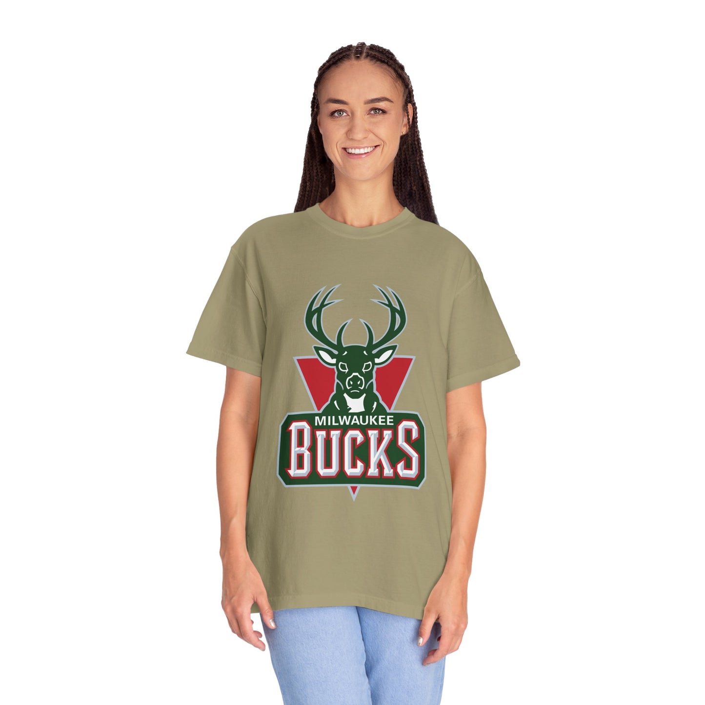 Milwaukee Bucks Strong Garment-Dyed T-Shirt – Premium Cotton Tee for Customization
