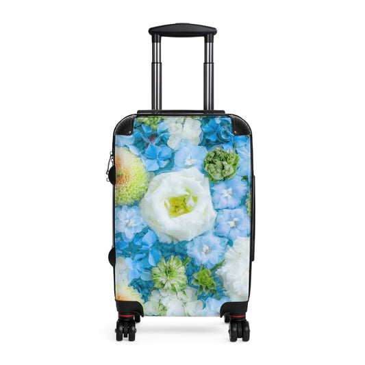 Nature Flowers Floral Blue Art Carry-On Suitcase - Stylish Luggage for Travelers