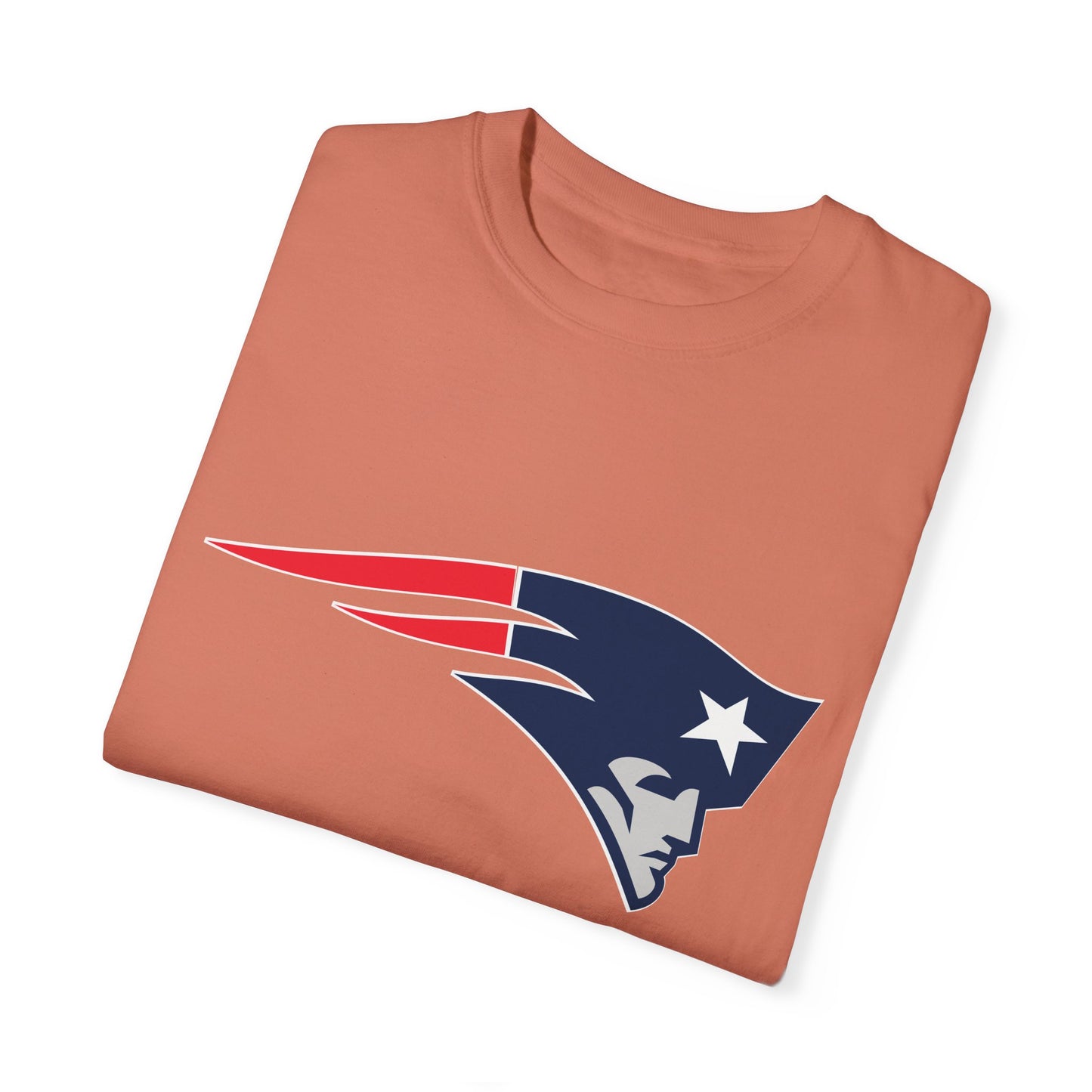 New England Patriots Gear Garment-Dyed T-Shirt – Premium Cotton Tee for Customization