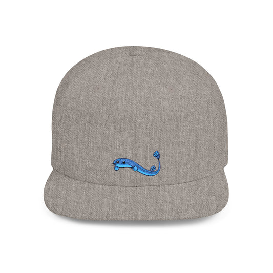 Icons Embroidered Eel Fish Flat Bill Snapback – Lightweight, Custom Fit, Premium Quality