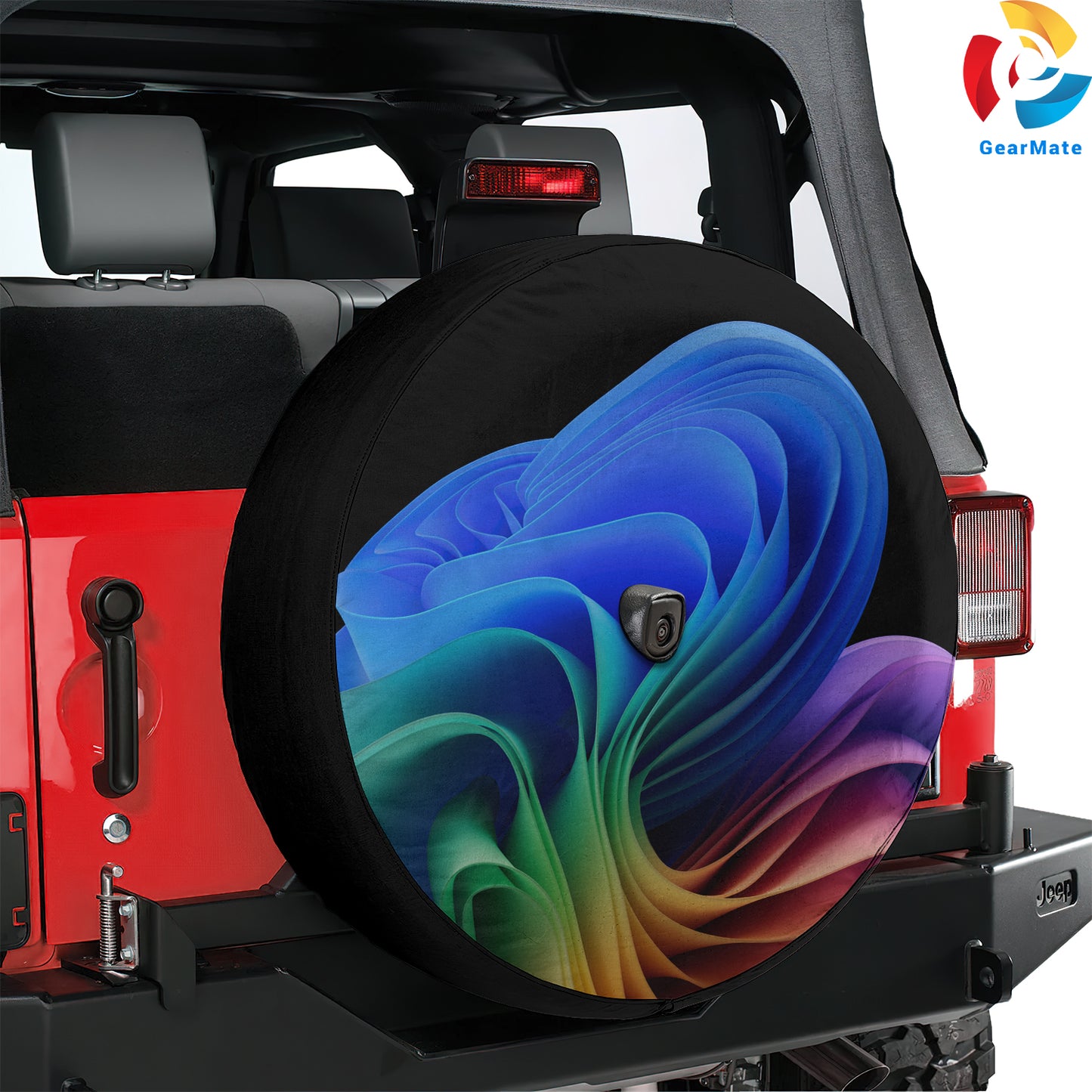 Windows 11 Abstract Spare Tire Cover – Premium Waterproof UV Resistant Protector