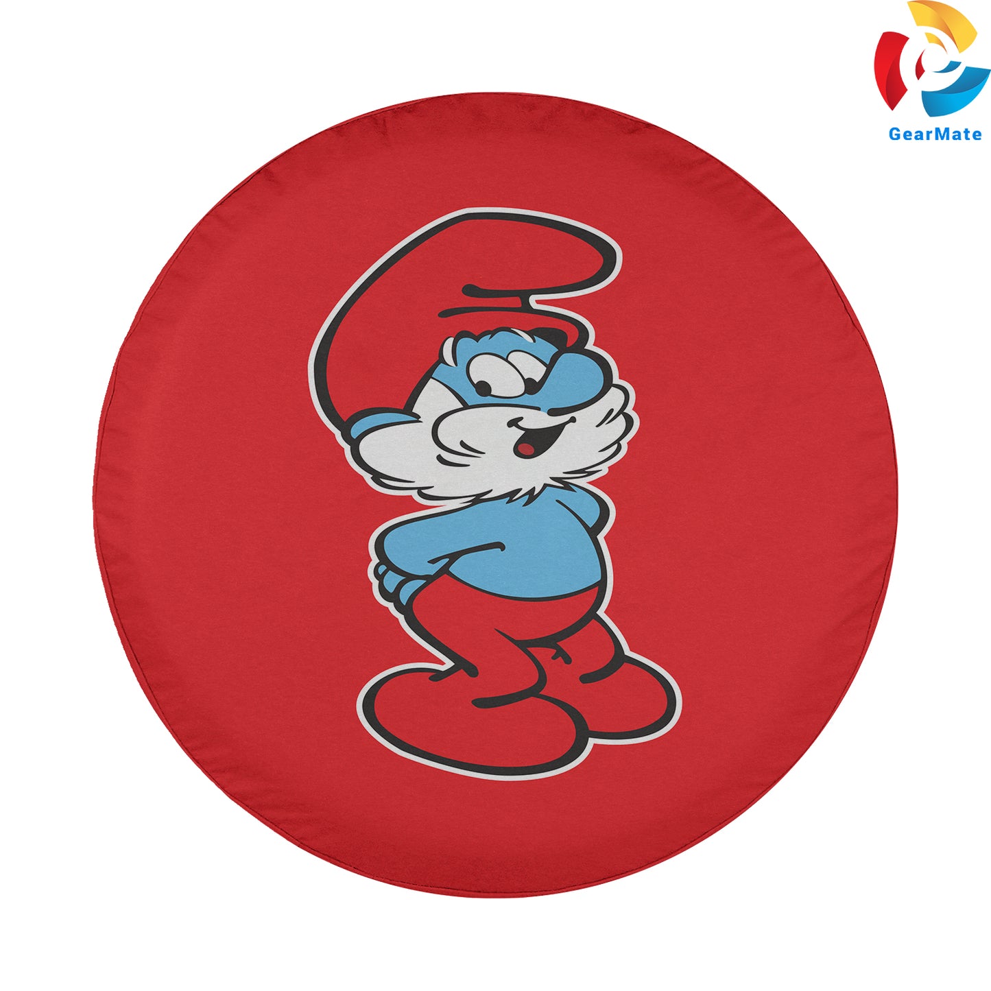 Papa Smurf Spare Tire Cover – Premium Waterproof UV Resistant Protector