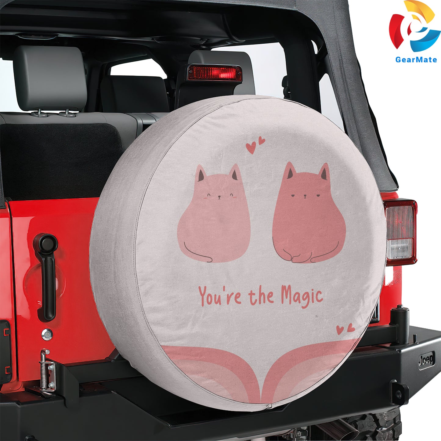 Cute Preppy Spare Tire Cover – Premium Waterproof UV Resistant Protector