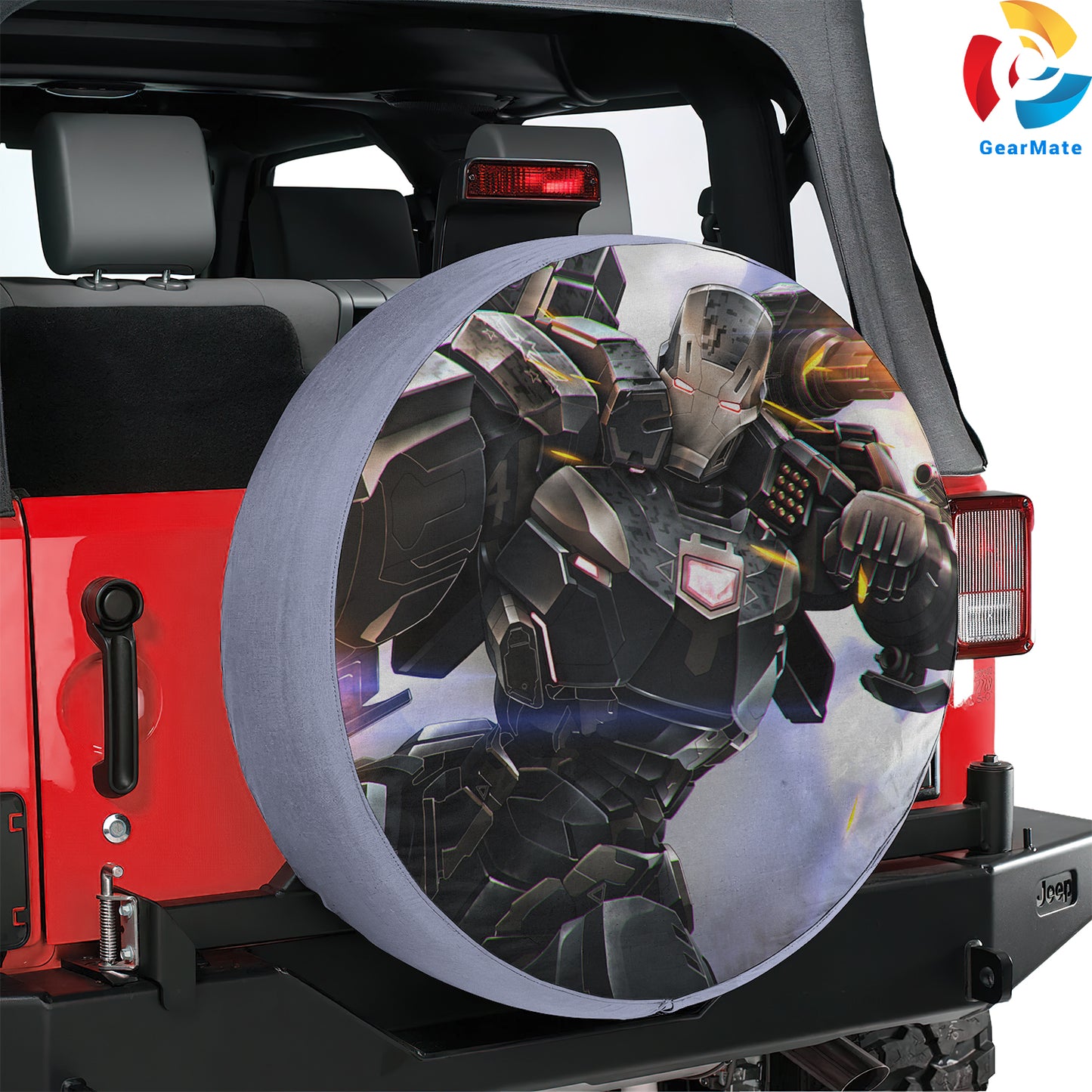 Marvel War Machine Spare Tire Cover – Premium Waterproof UV Resistant Protector