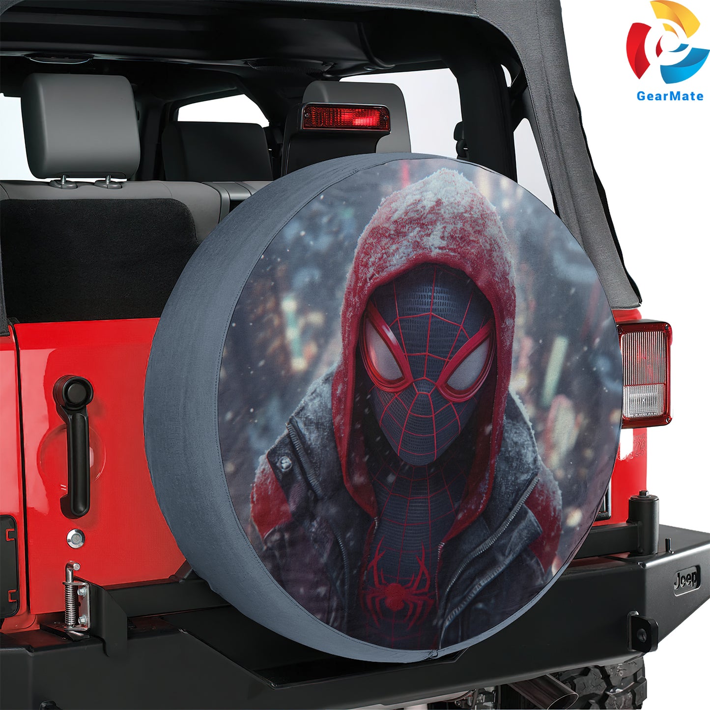 Miles Morales Spare Tire Cover – Premium Waterproof UV Resistant Protector