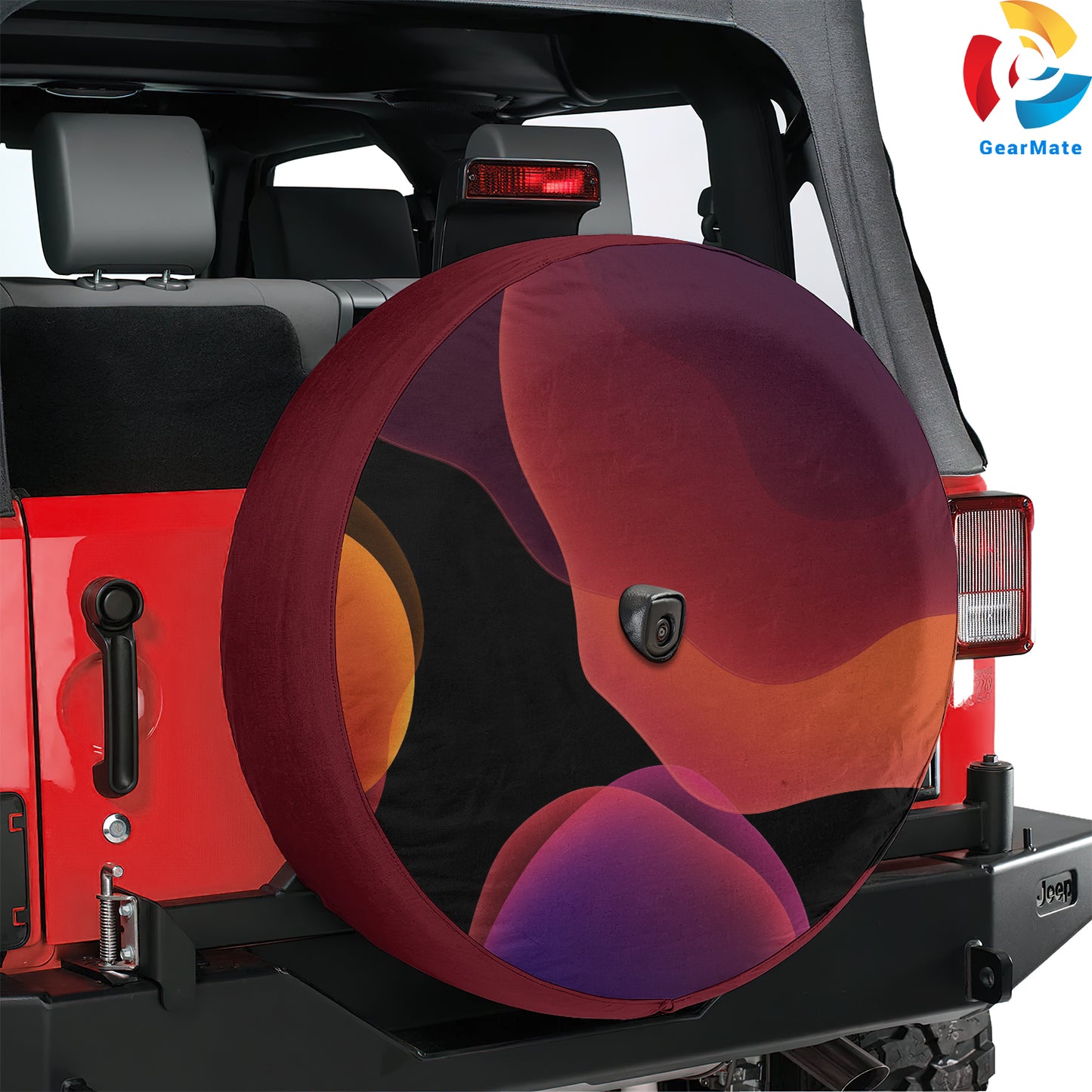 iOS 13 Background Spare Tire Cover – Premium Waterproof UV Resistant Protector
