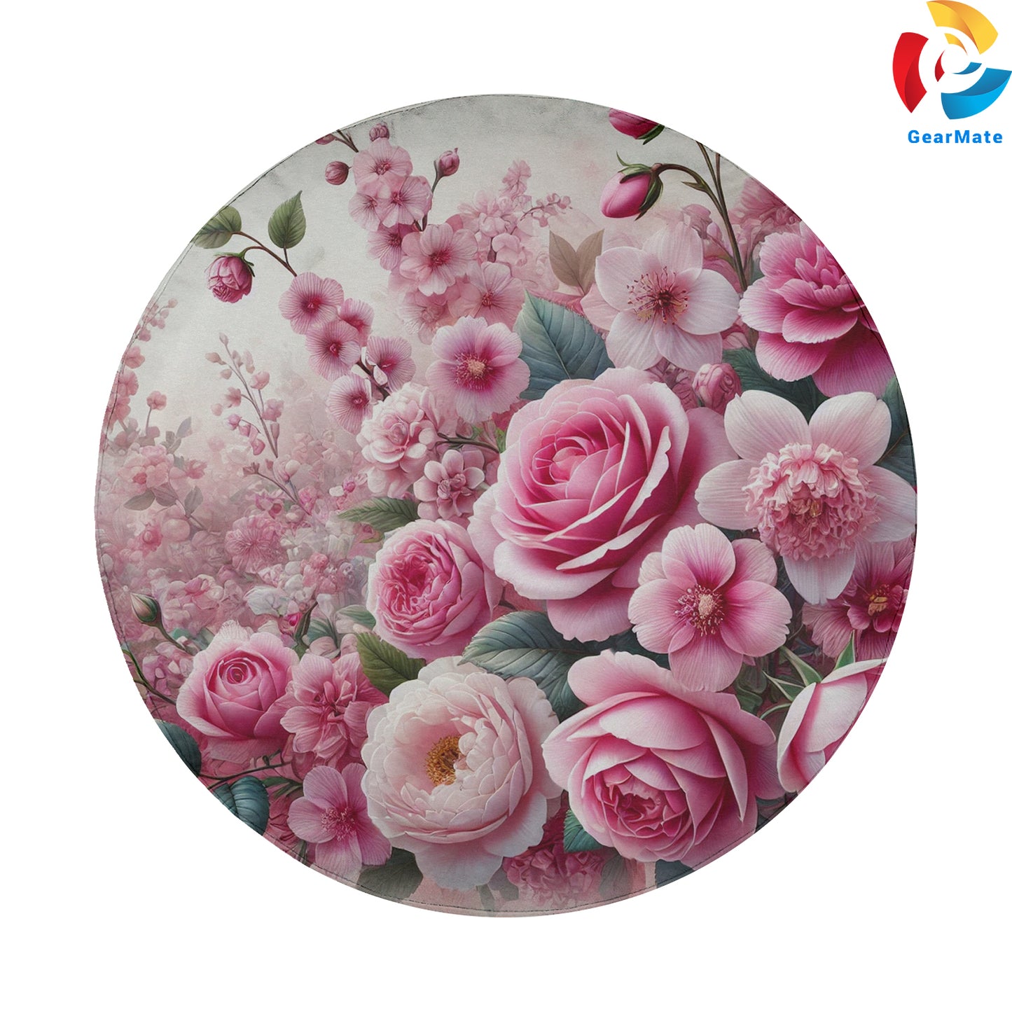 Pink FLowers Spare Tire Cover – Premium Waterproof UV Resistant Protector