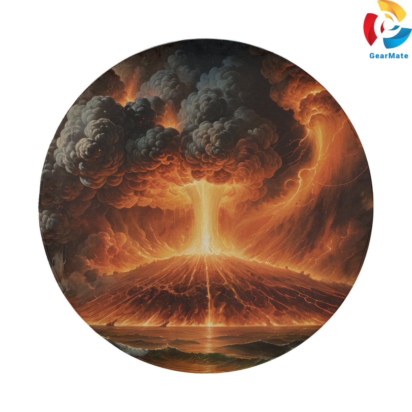 Volcanic Erruption Spare Tire Cover – Premium Waterproof UV Resistant Protector