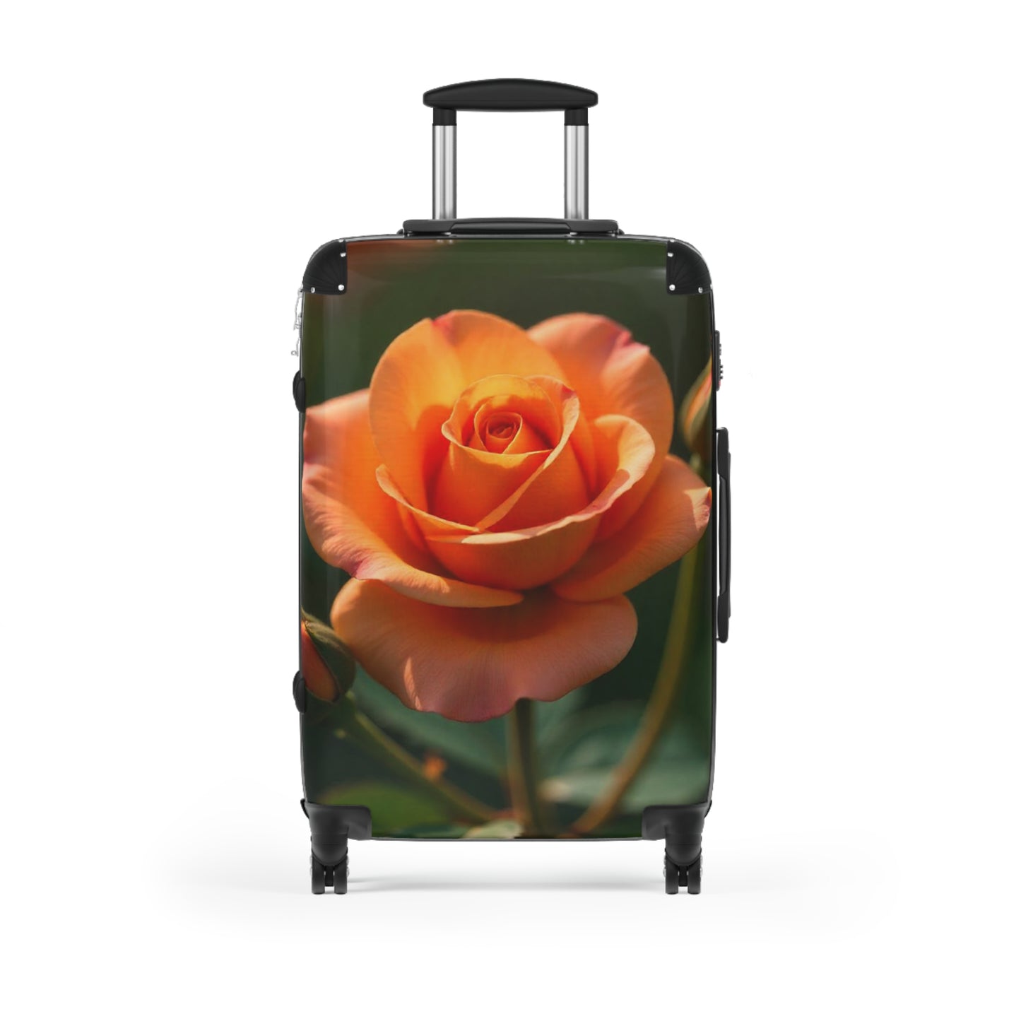 Nature Flowers Floral Pink Rose Art Carry-On Suitcase - Stylish Luggage for Travelers