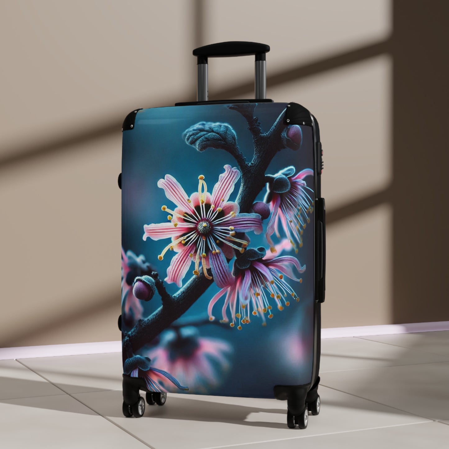 Nature Flowers Floral Beautiful Purple Art Carry-On Suitcase - Stylish Luggage for Travelers