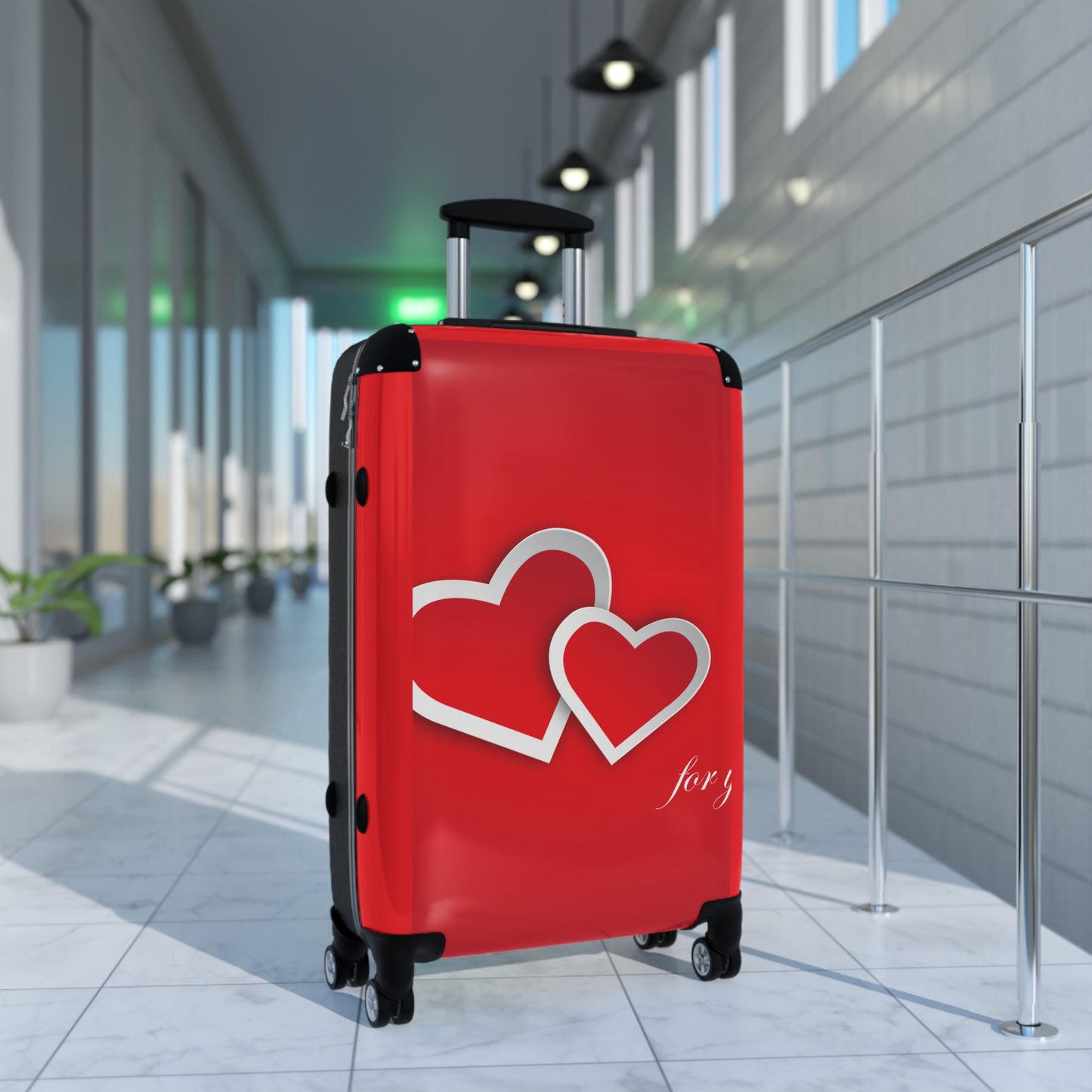 Love Heart For You Art Carry-On Suitcase - Stylish Luggage for Travelers