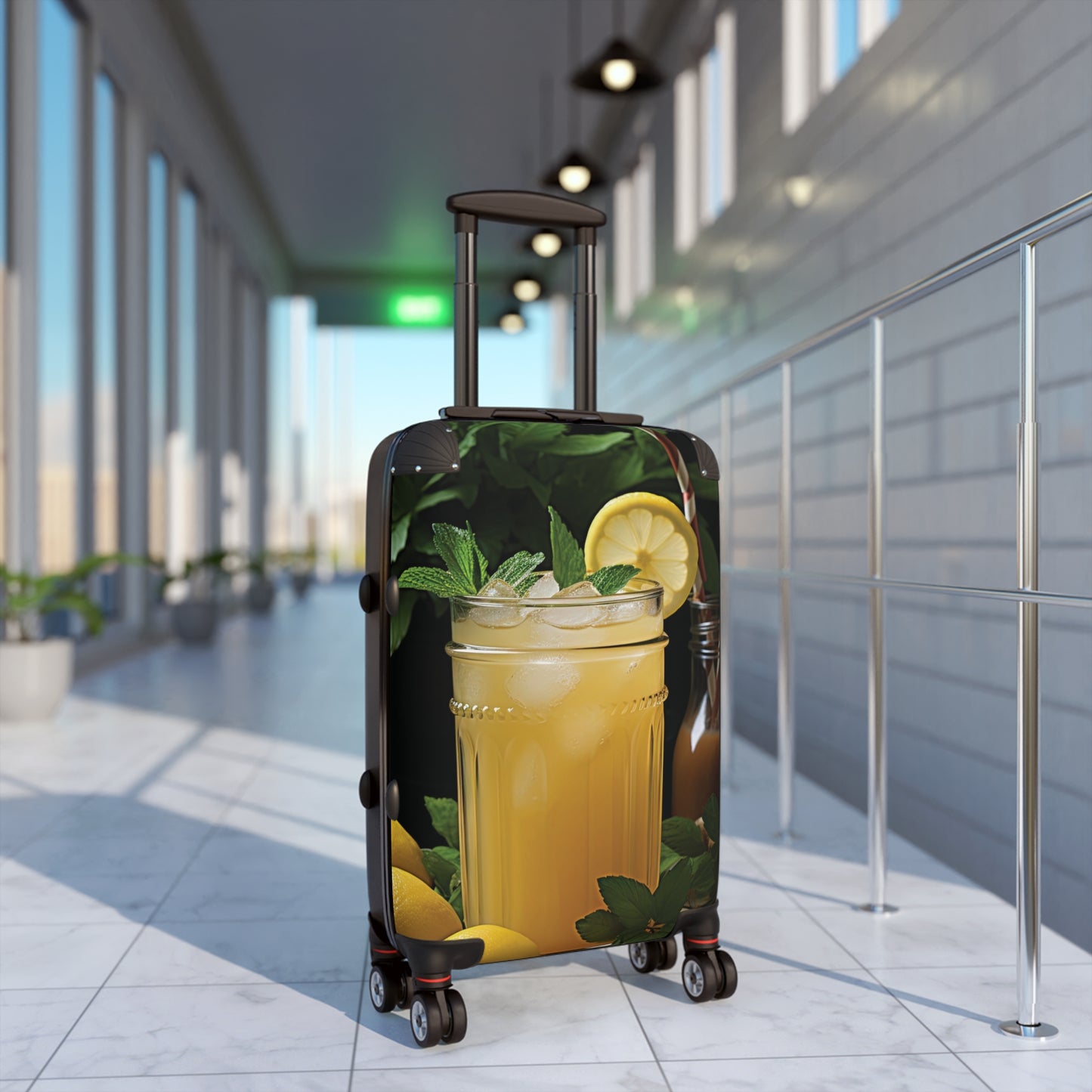 Nature Summer Iced Lemonade Carry-On Suitcase - Stylish Luggage for Travelers