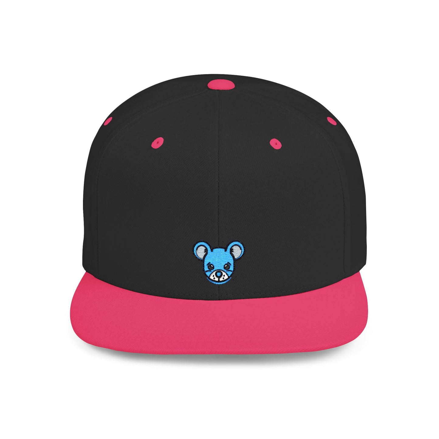 Icons Embroidered Mouse Flat Bill Snapback – Lightweight, Custom Fit, Premium Quality