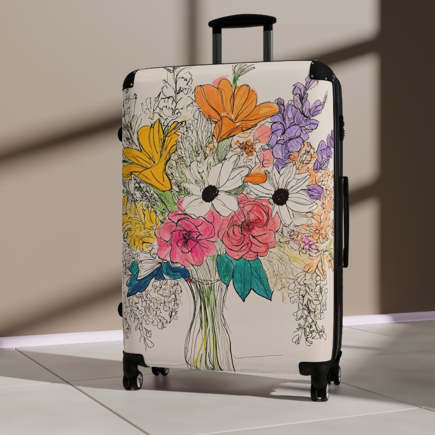 Nature Flowers Floral Spring Flowers Art Carry-On Suitcase - Stylish Luggage for Travelers